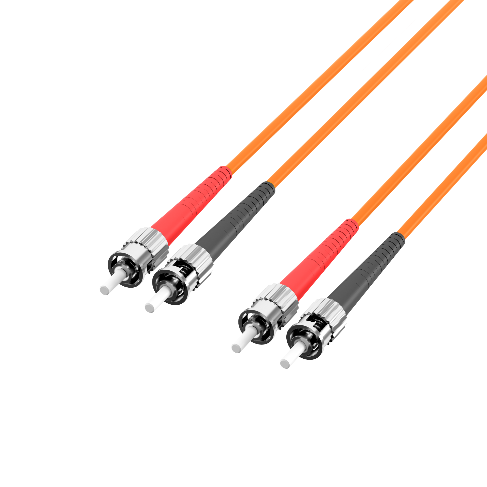 Duplex Patchkabel ST-ST OM1 7,5m LSZH 3mm orange