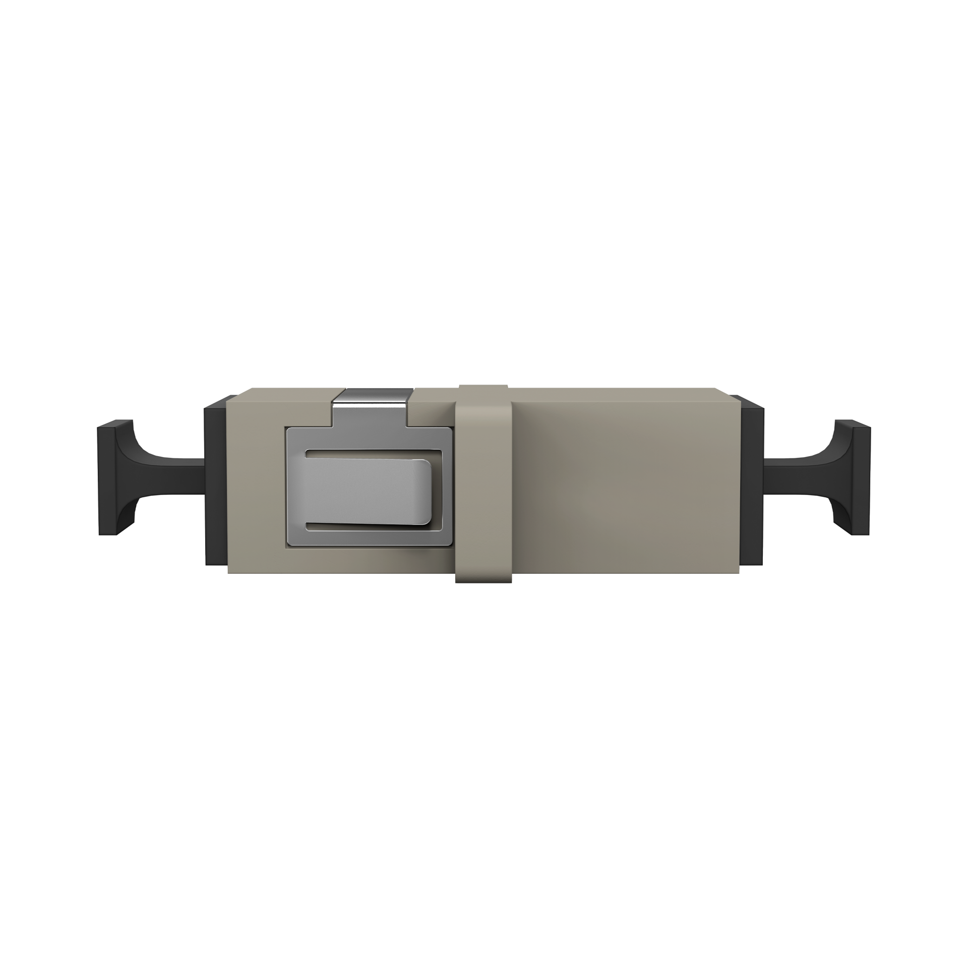 Kupplung SC Simplex OM1-2 beige flanschlos