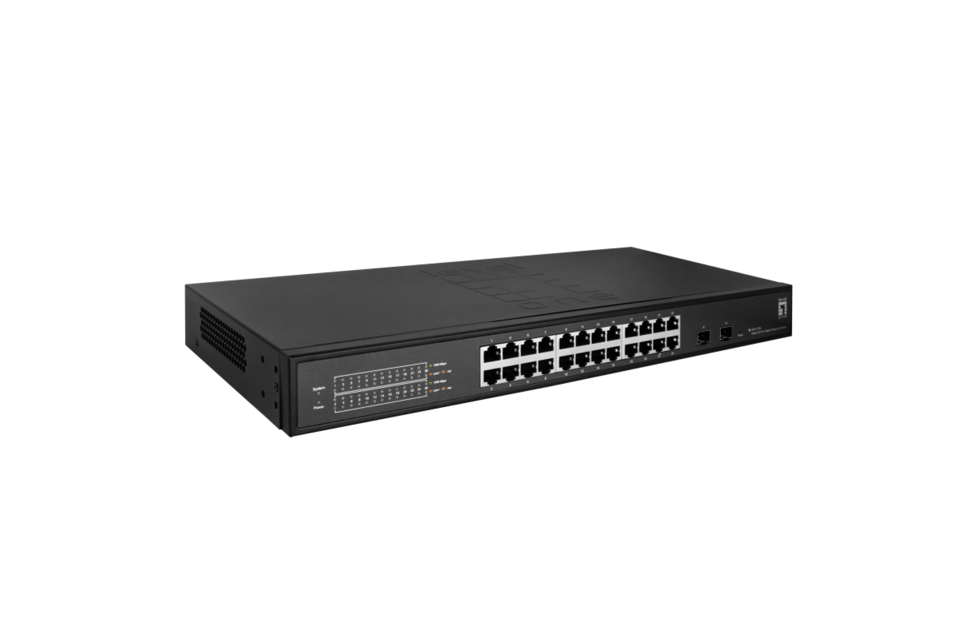 Hilbert 26-Port Gigabit Smart Lite Switch,24 x Gigabit RJ45 2 x Gigabit SFP