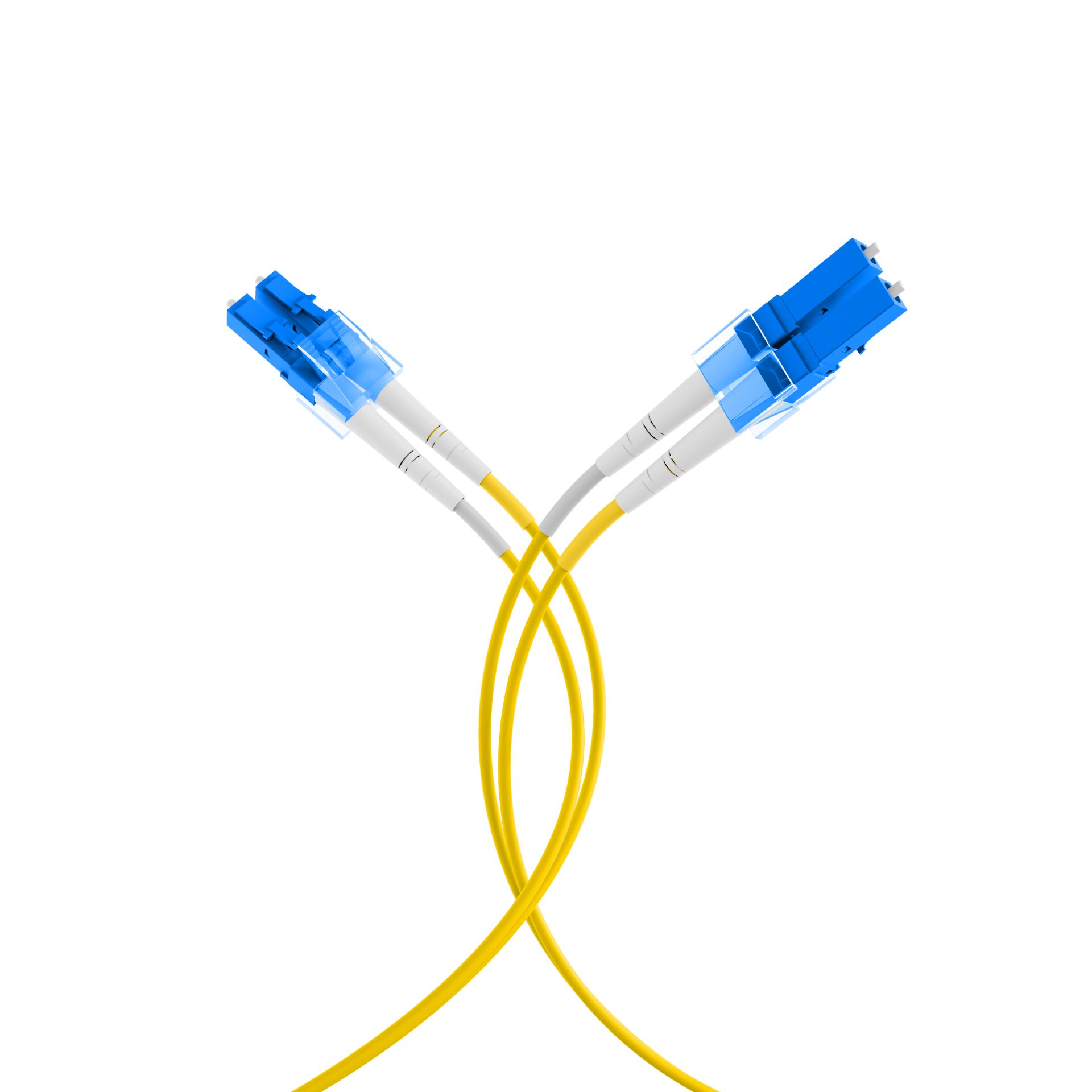 Duplex Patchcable Flat-Twin LC-LC OS2 G652D 30m LSZH 3x5mm yellow