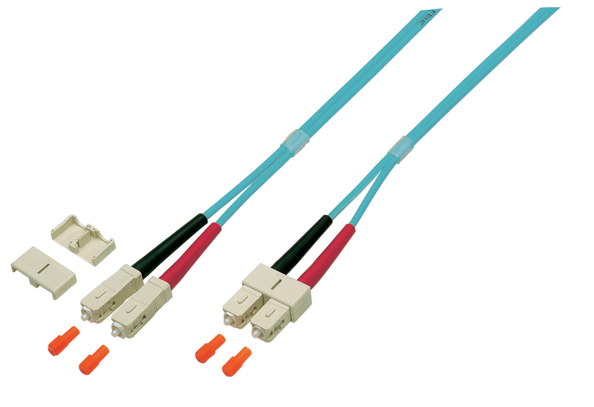 Duplex Jumper SC-SC 50/125µ, OM4, LSZH, erika violett, 3.0mm, 3m