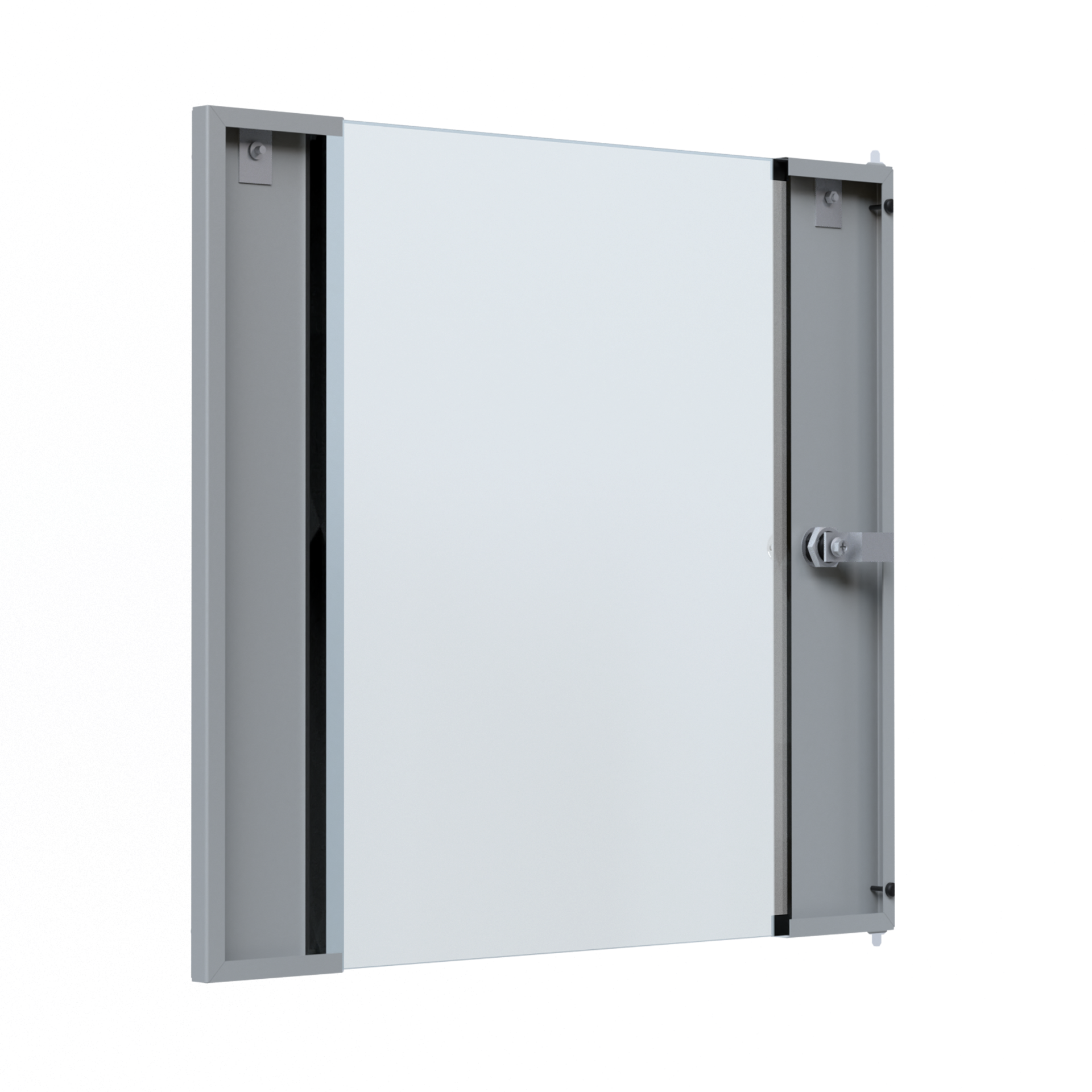 Wall X-Rack Glass door 12U grey RAL7035 3/3