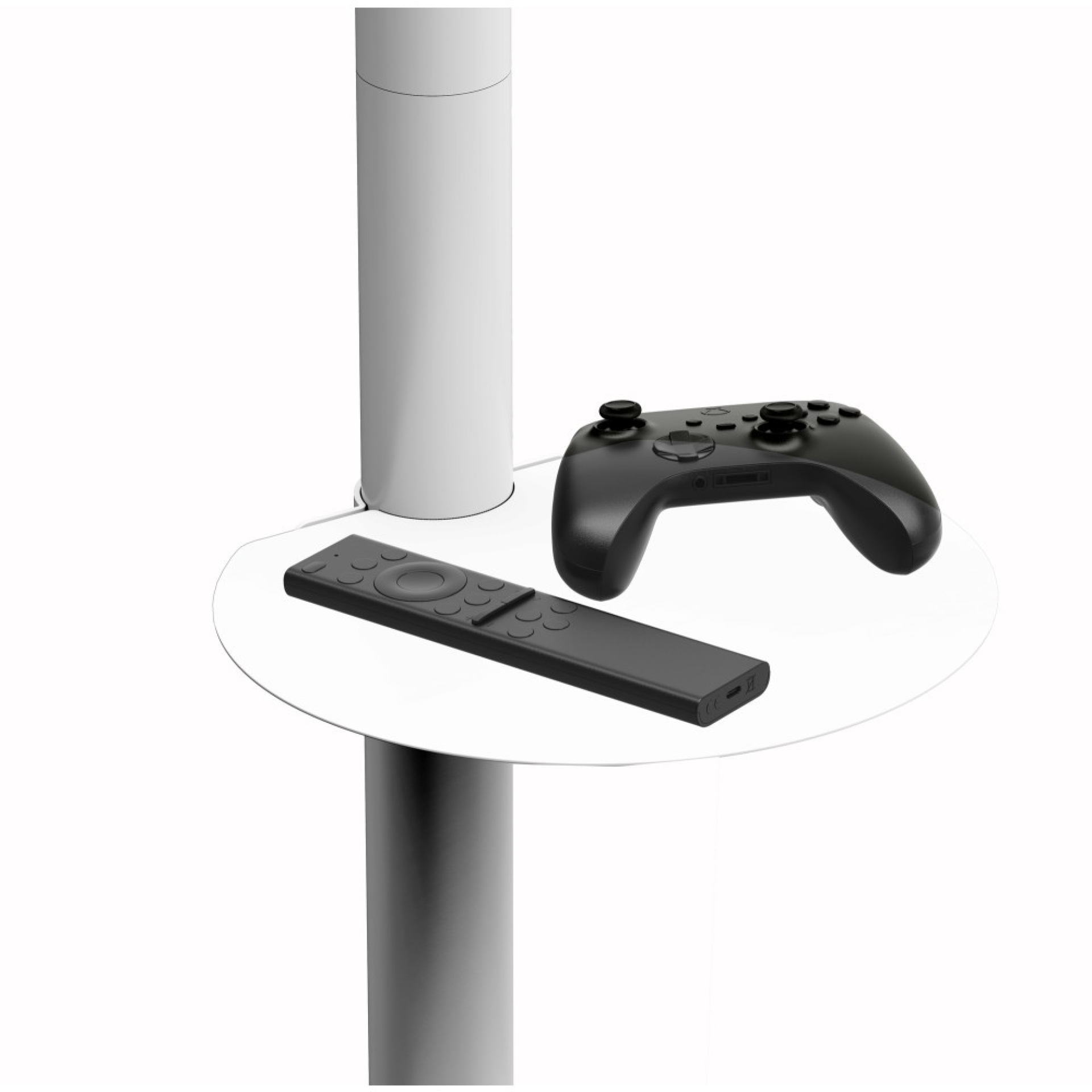 TV Trolley für LED TV 37-86 Zoll, mit Ablage weiß