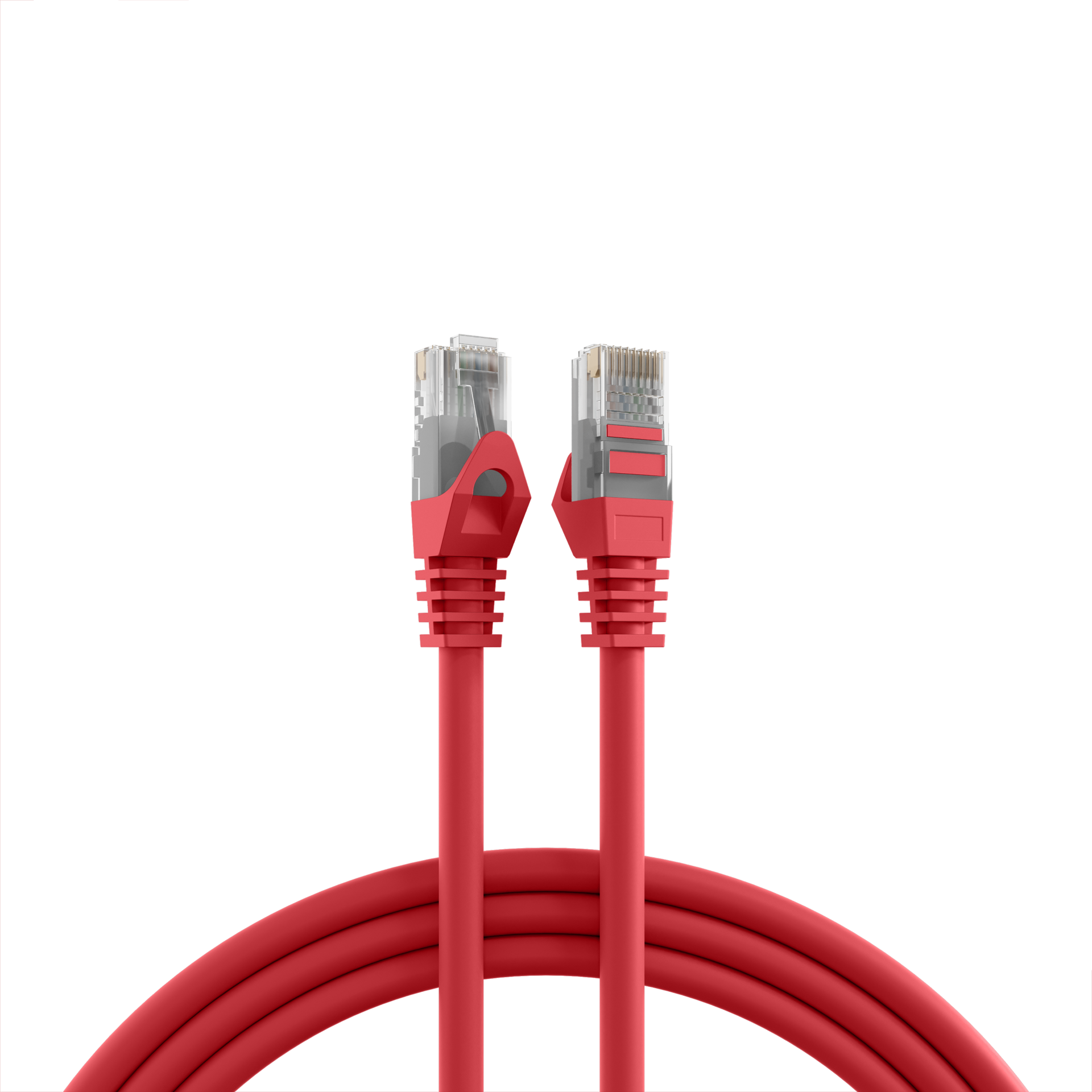 RJ45 Patchkabel Cat.5e U/UTP LSZH  CCA AWG24/7 rot 0,5m