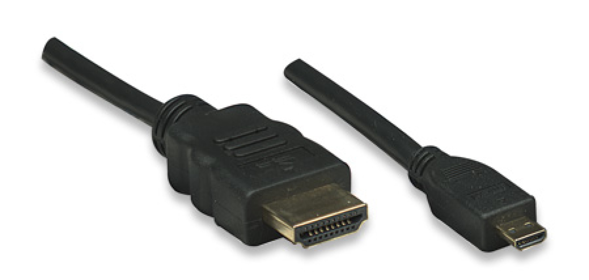 HDMI Kabel High Speed mit Ethernet und Micro D, schwarz, 3 m