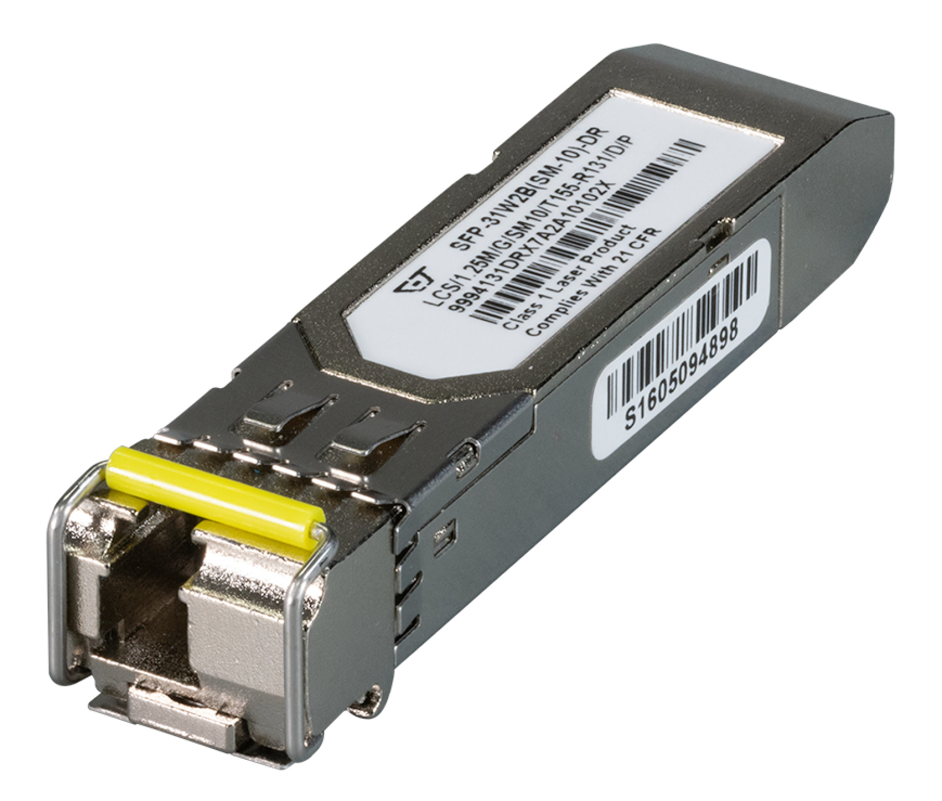 SFP 100/1000Mbps Dual Rate,WDM, LC, 10km, TX1550/RX1310nm, 0° to 70°C