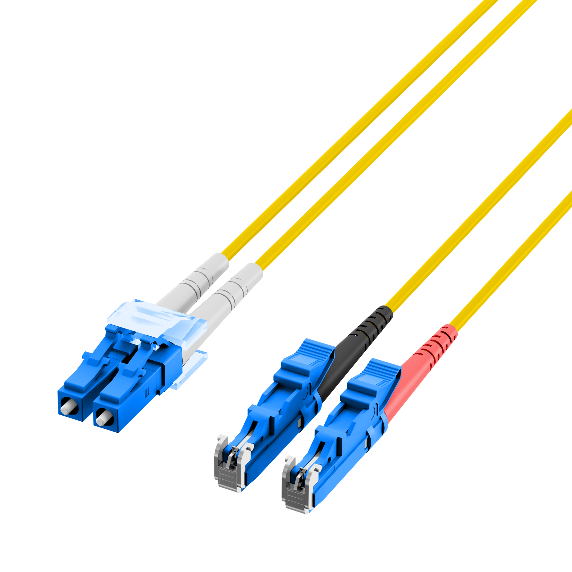 Duplex Patchkabel E2000®-LC OS2 1m LSZH 2mm gelb