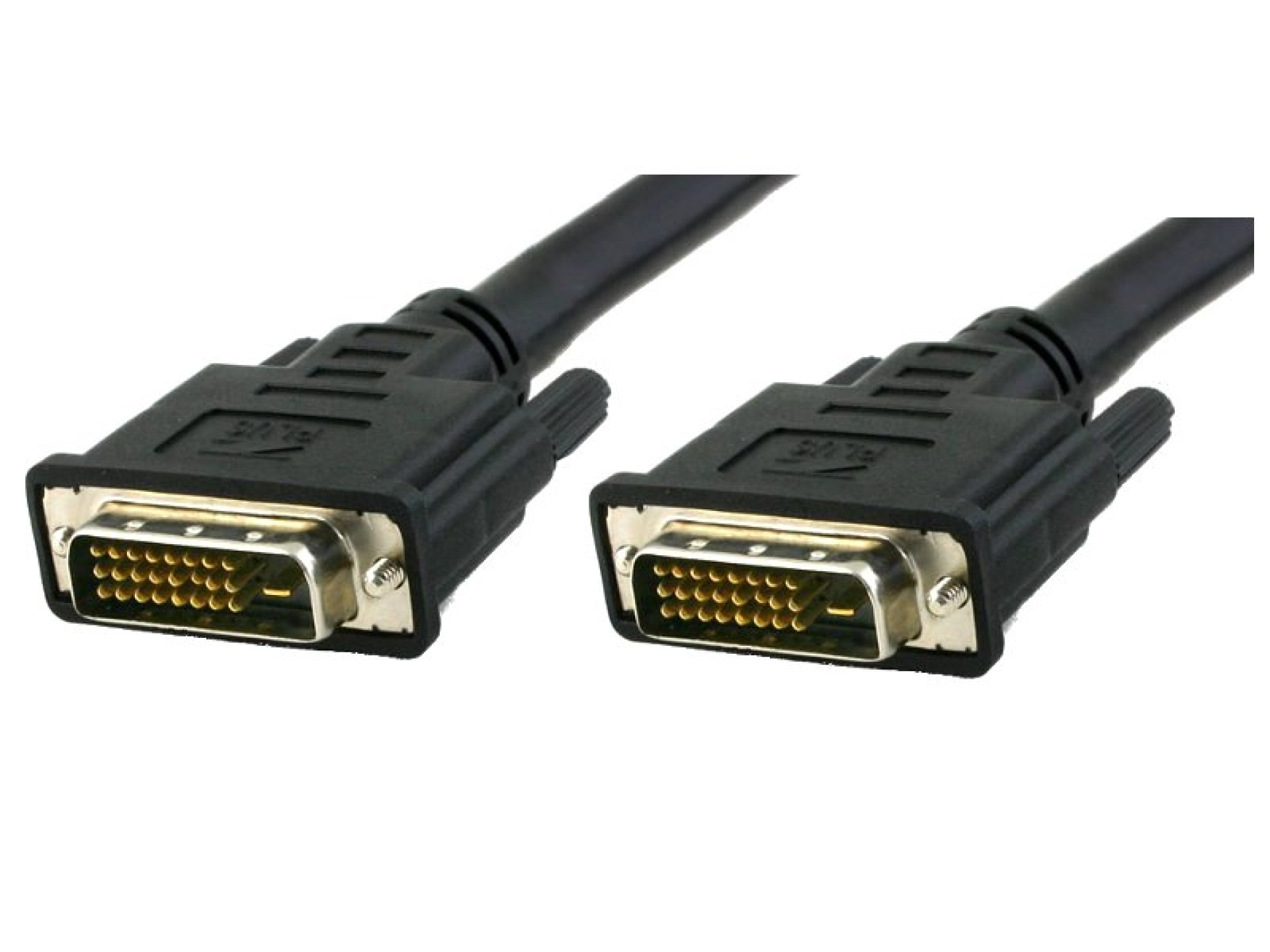 DVI-D Dual-Link Anschlusskabel Stecker/Stecker, schwarz, 0,5 m