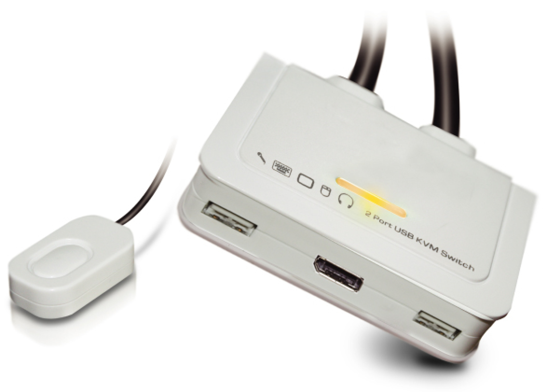 2-Port DisplayPort USB Cable KVM,Switch,w/Audio, Mic and Hub