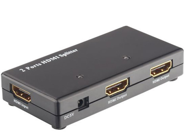 HDMI Splitter, Full HD 1080p, 3D, 2-Port,