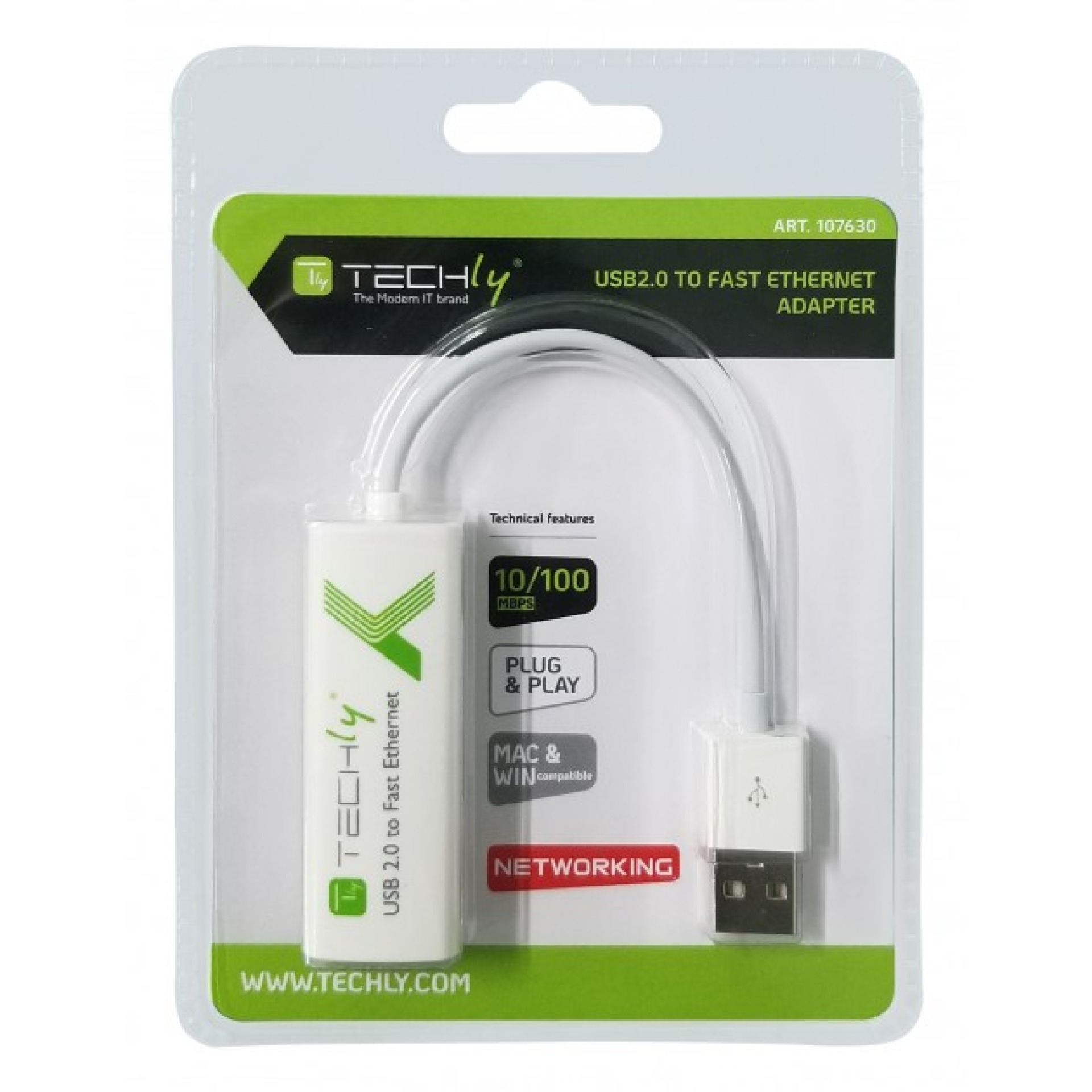 USB2.0 Konverter auf RJ45 Fast Ethernet