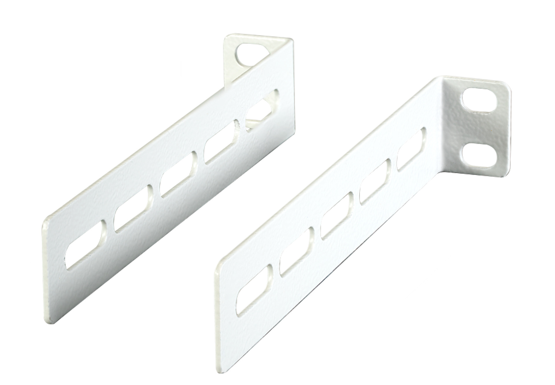 Brackets Set for Shelves 1/2/3U, 2 Pieces, RAL9005