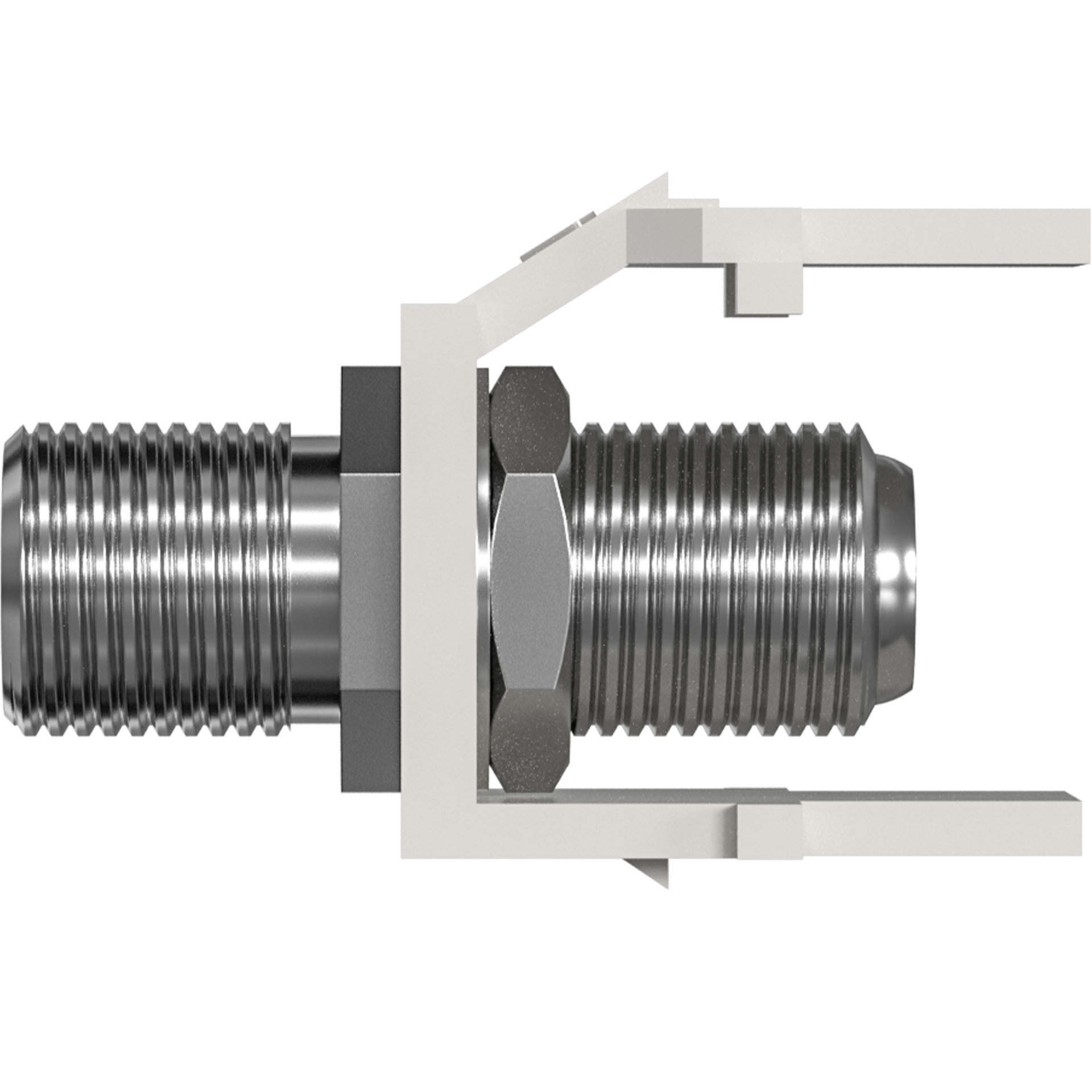 Keystone Einbauadapter F-Verbinder, weiß