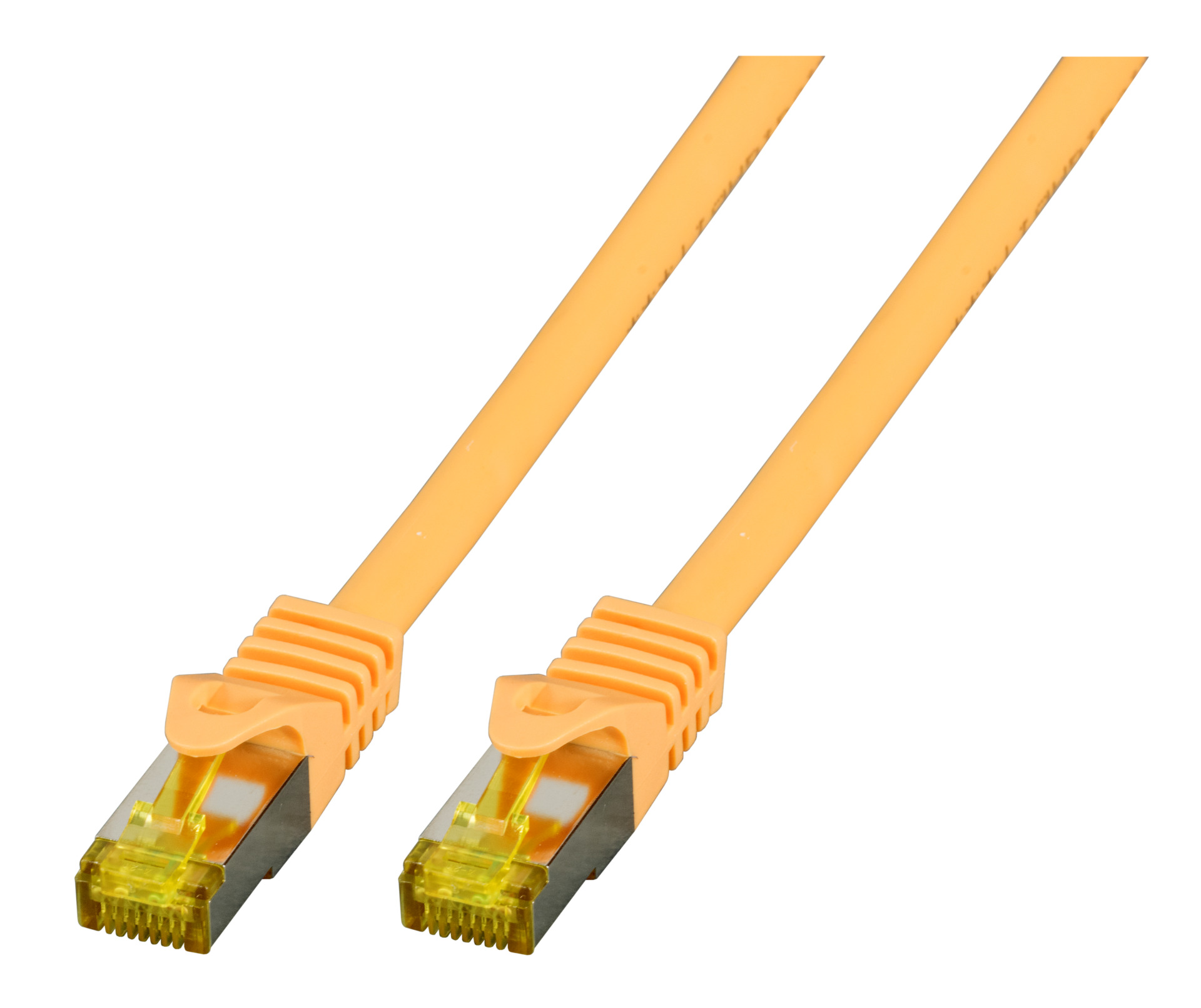 RJ45 Patchkabel S/FTP, Cat.6A, LSZH, Cat.7 Rohkabel, 1m, gelb
