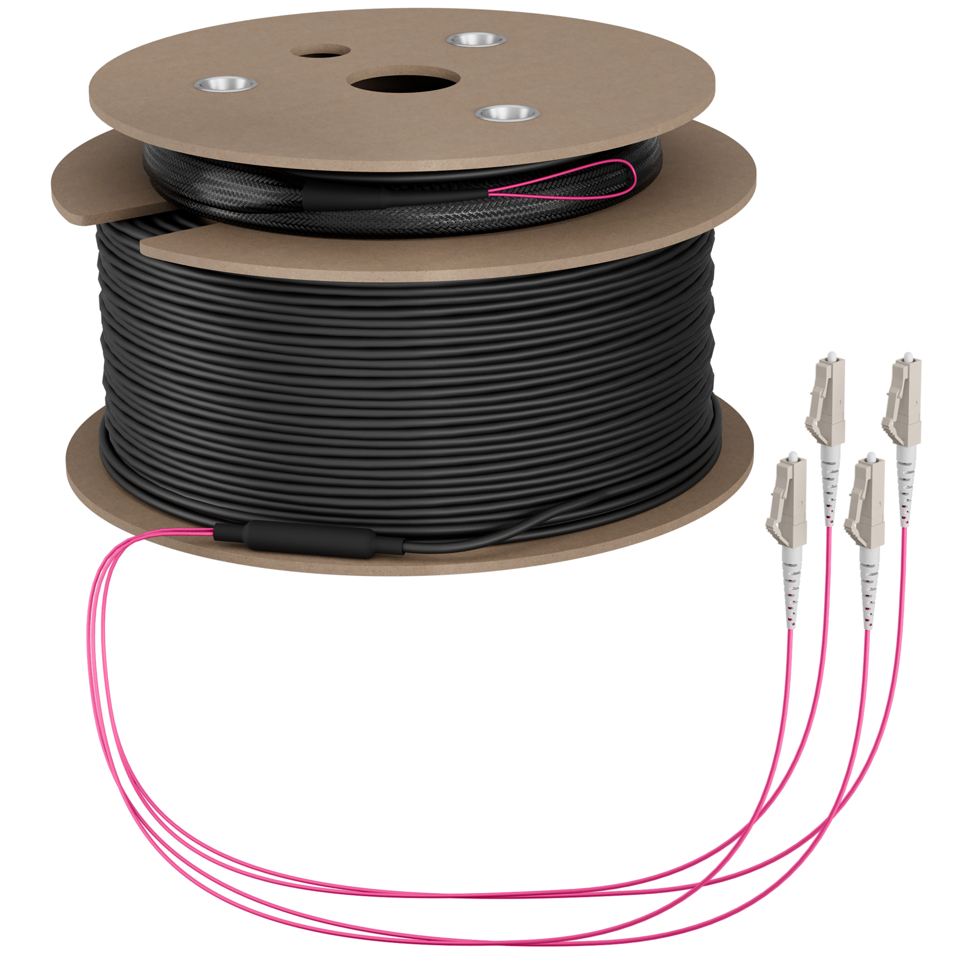 Trunk cable U-DQ(ZN)BH OM4 4G (1x4) LC-LC,90m Dca LSZH