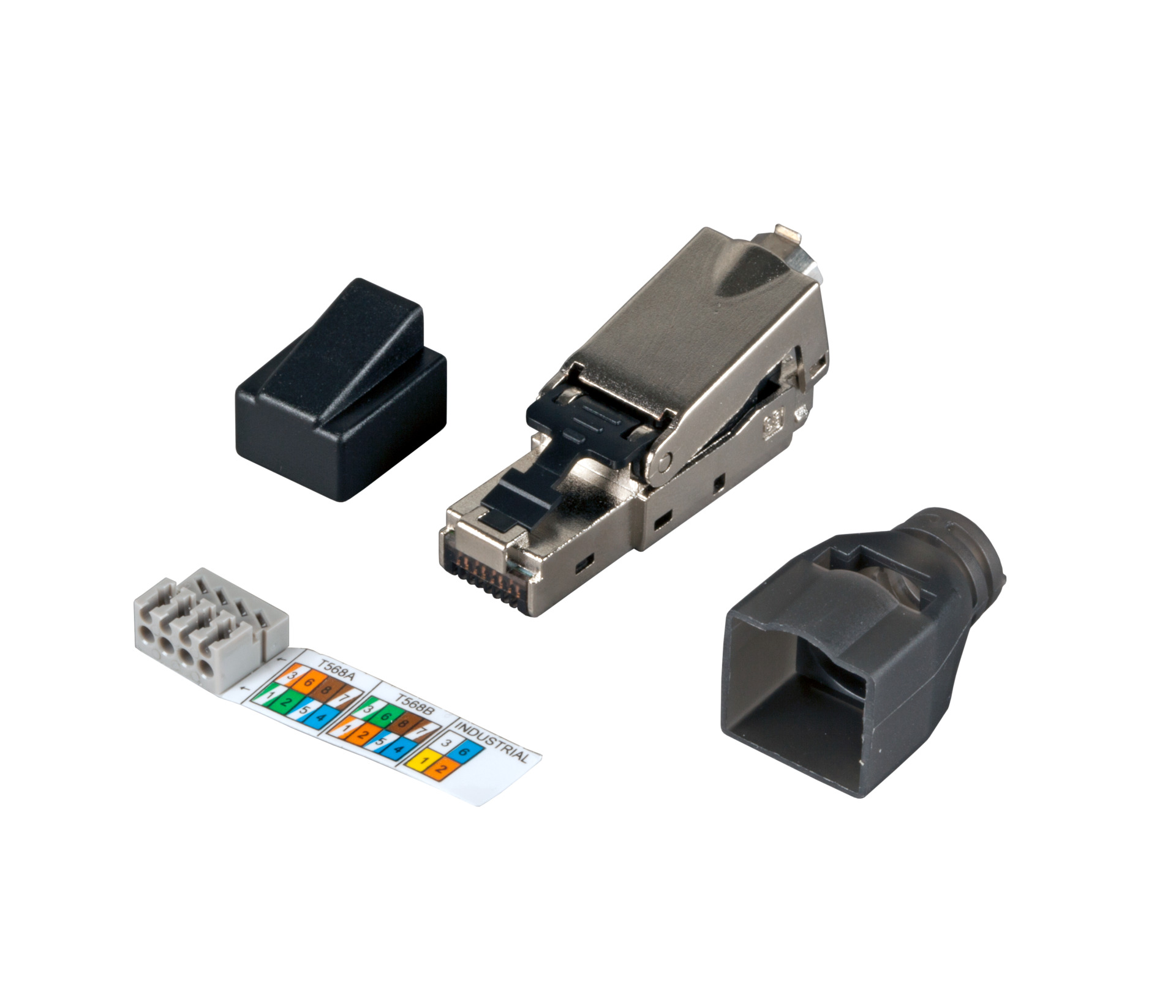 RJ45 Stecker STP, Cat.6, feldkonfektionierbar