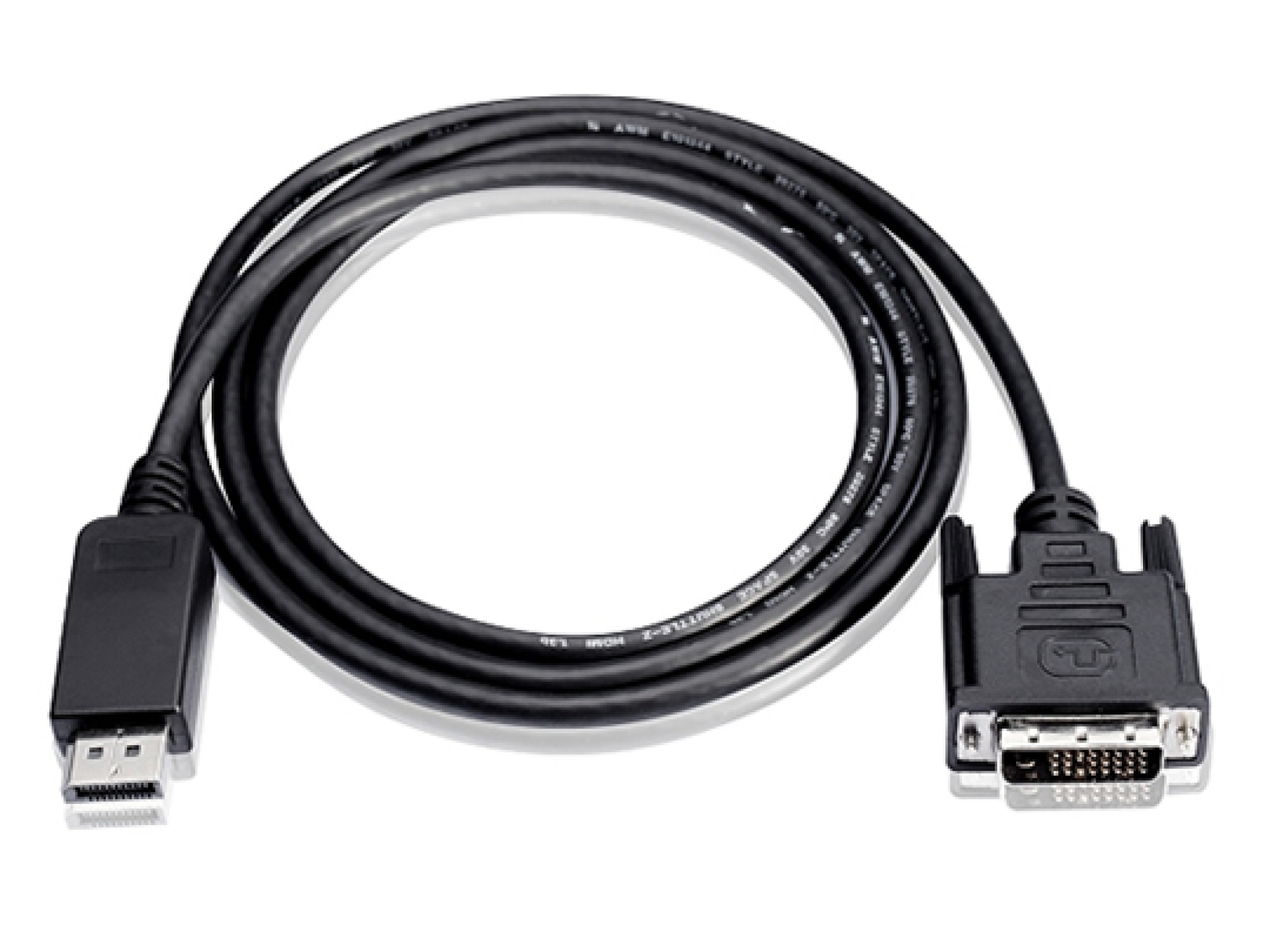 DisplayPort 1.1 auf DVI Anschlusskabel, schwarz, 3 m