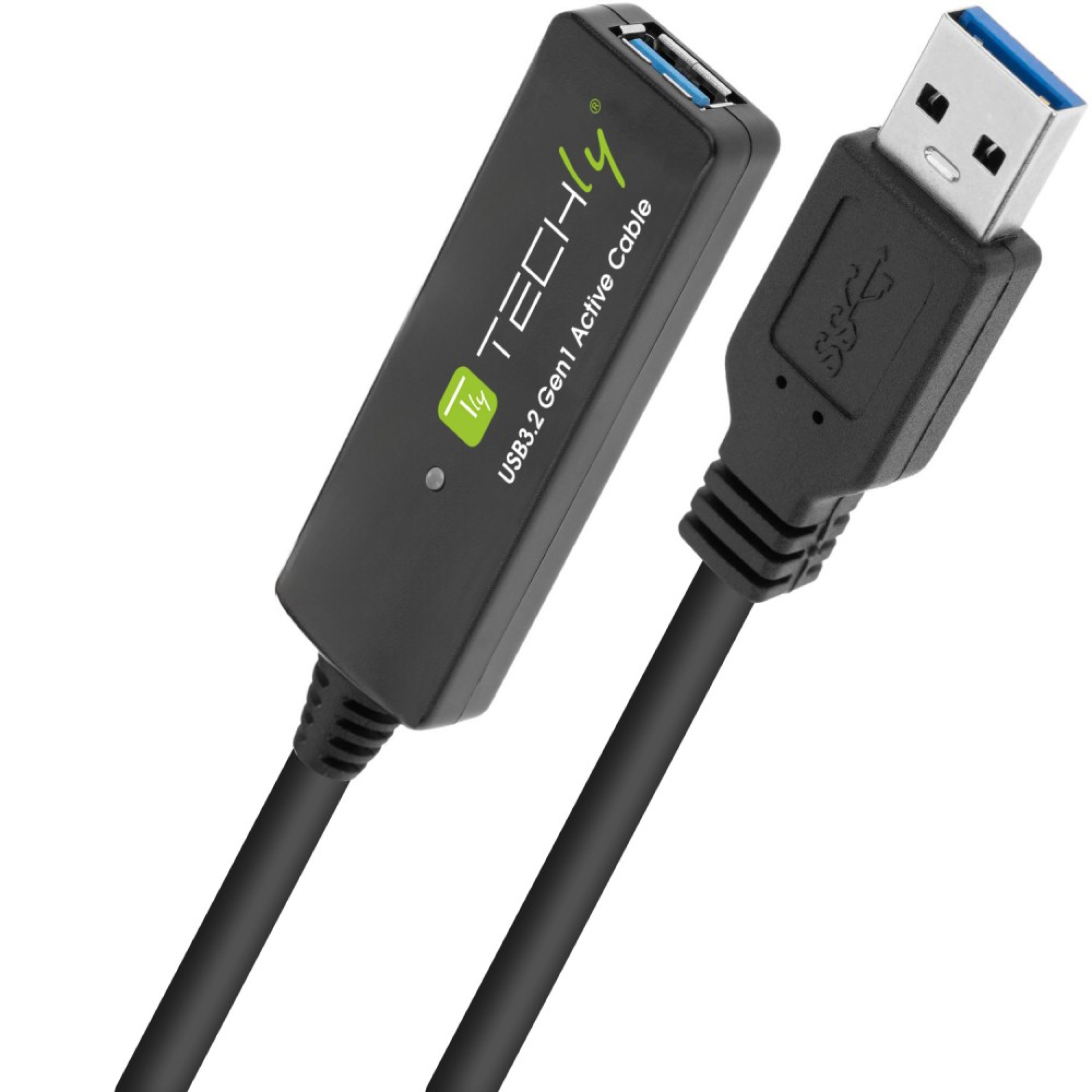 Techly Verlängerungskabel USB3.2, SuperSpeed+ 20m