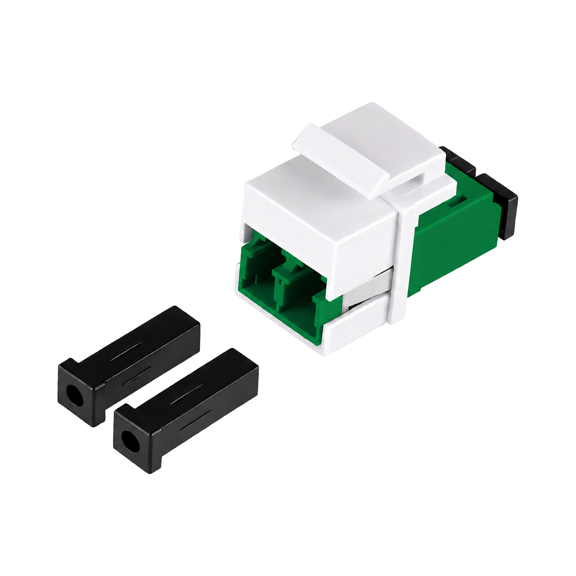 Keystone Modul LC/APC Duplex OS2 green
