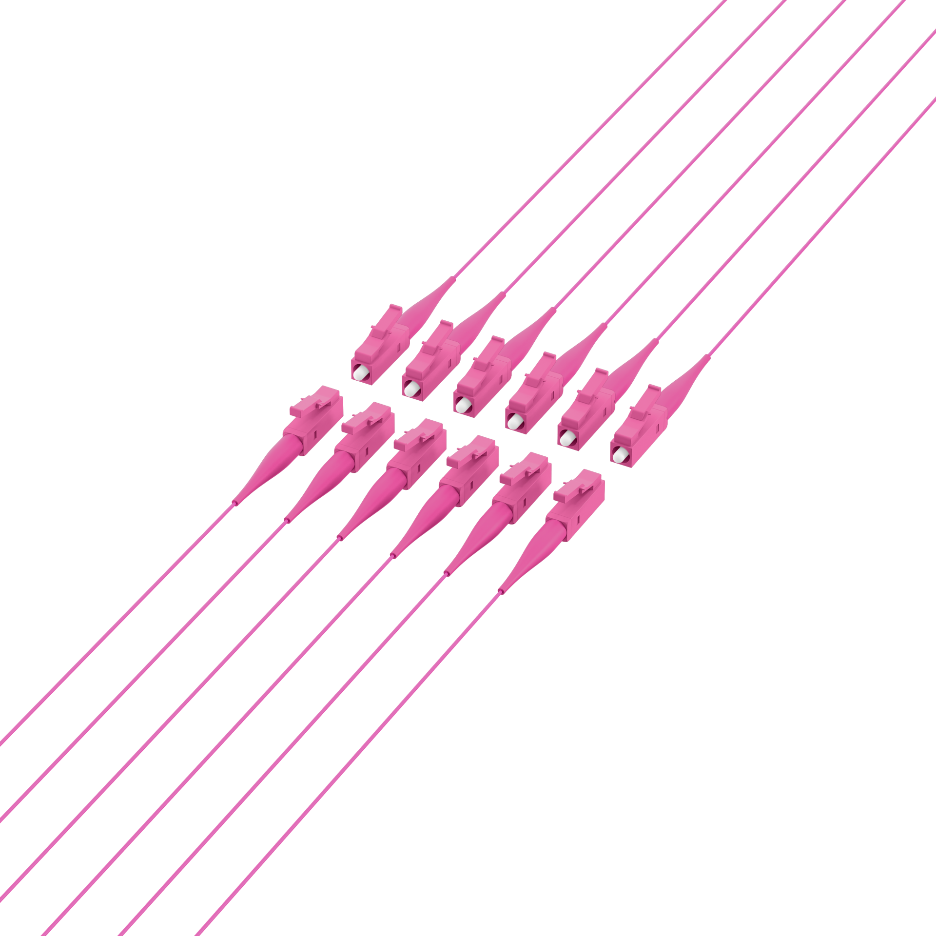 Faserpigtail LC OM4 -Erikaviolett 2m - 1 Stück
