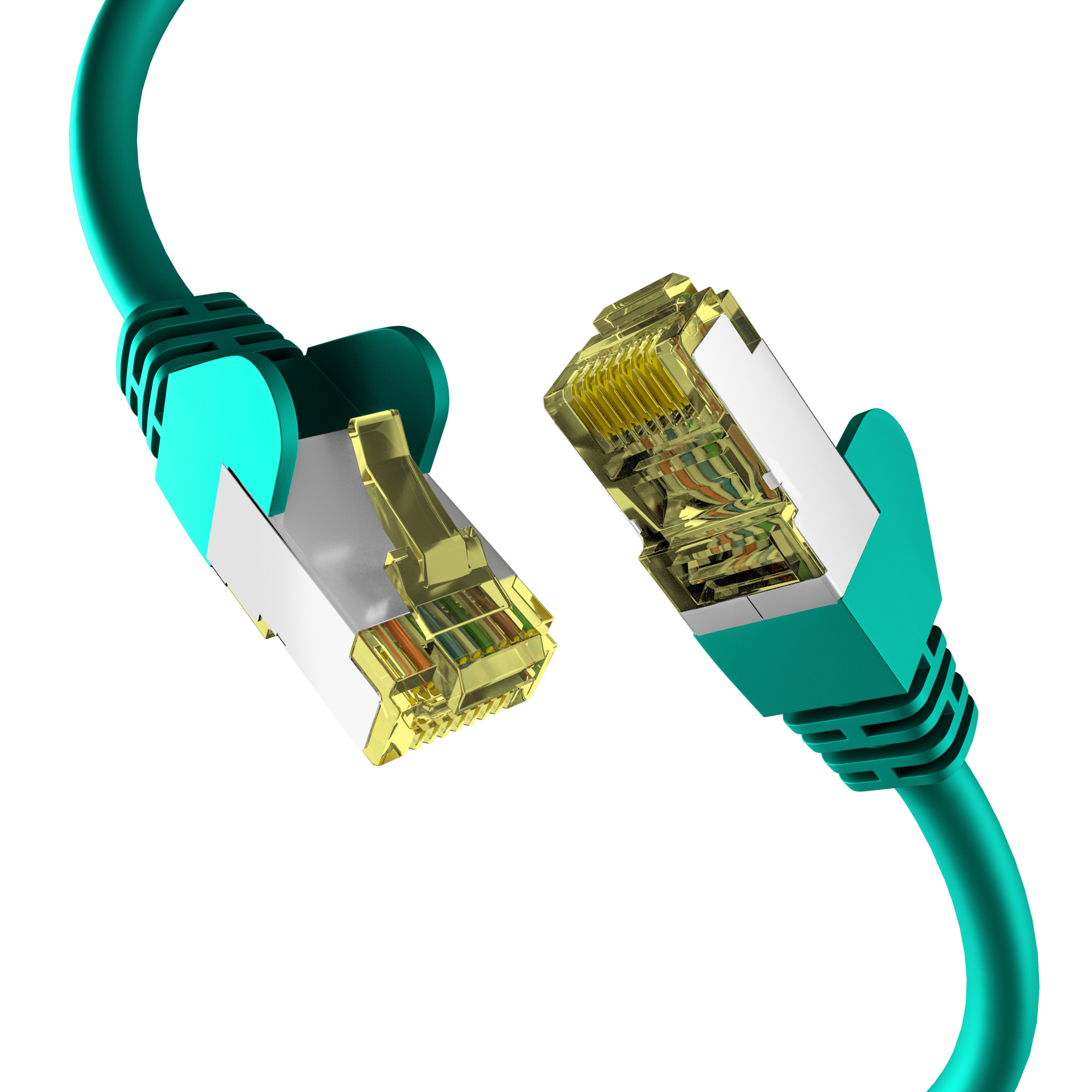 CAT6a GRÜN 0,25m Patchkabel S/FTP PIMF,RJ45 Netzwerkkabel Ethernetkabel LAN DSL