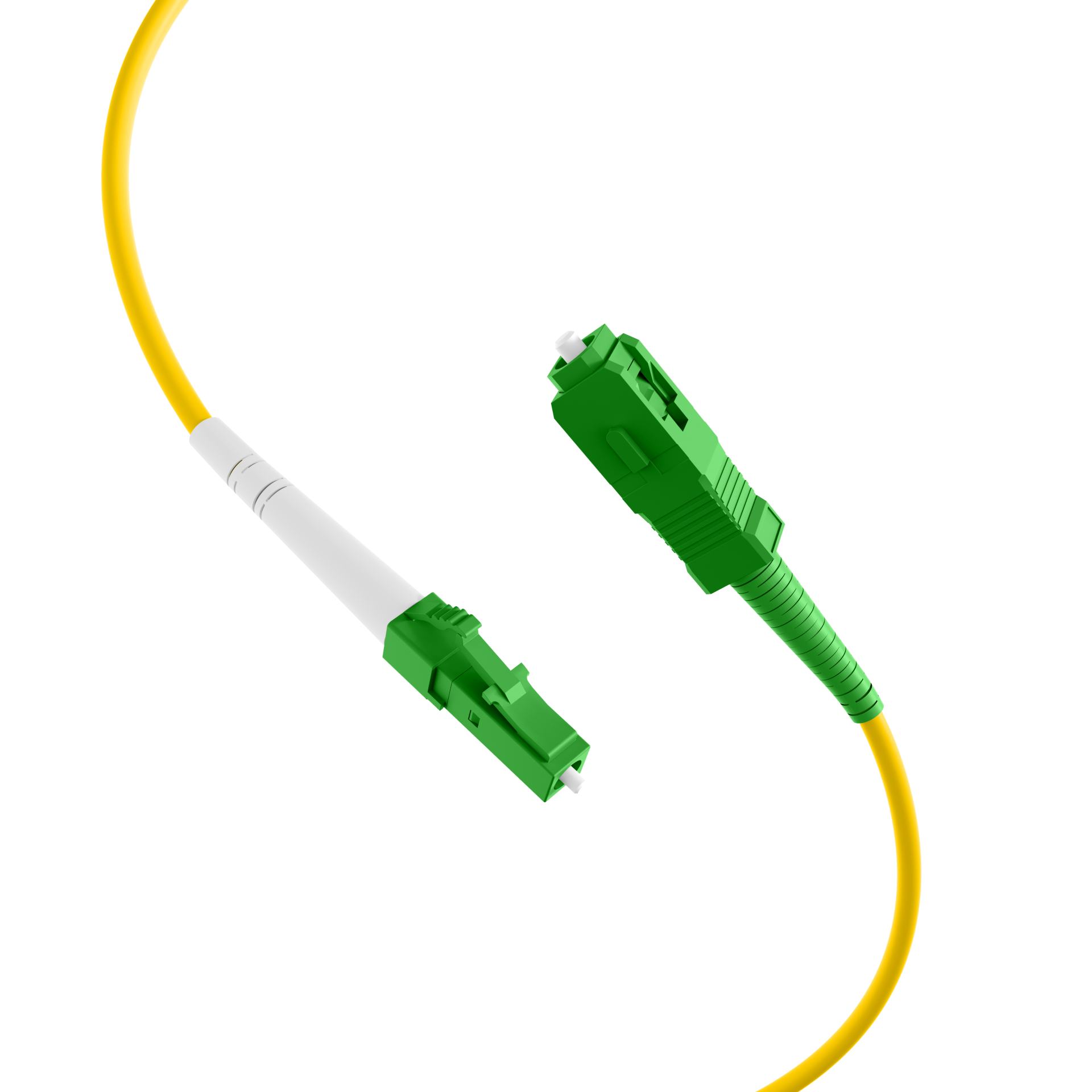 Simplex Patchkabel LC/APC-SC/APC OS2 G657A2 20m LSZH 2mm gelb
