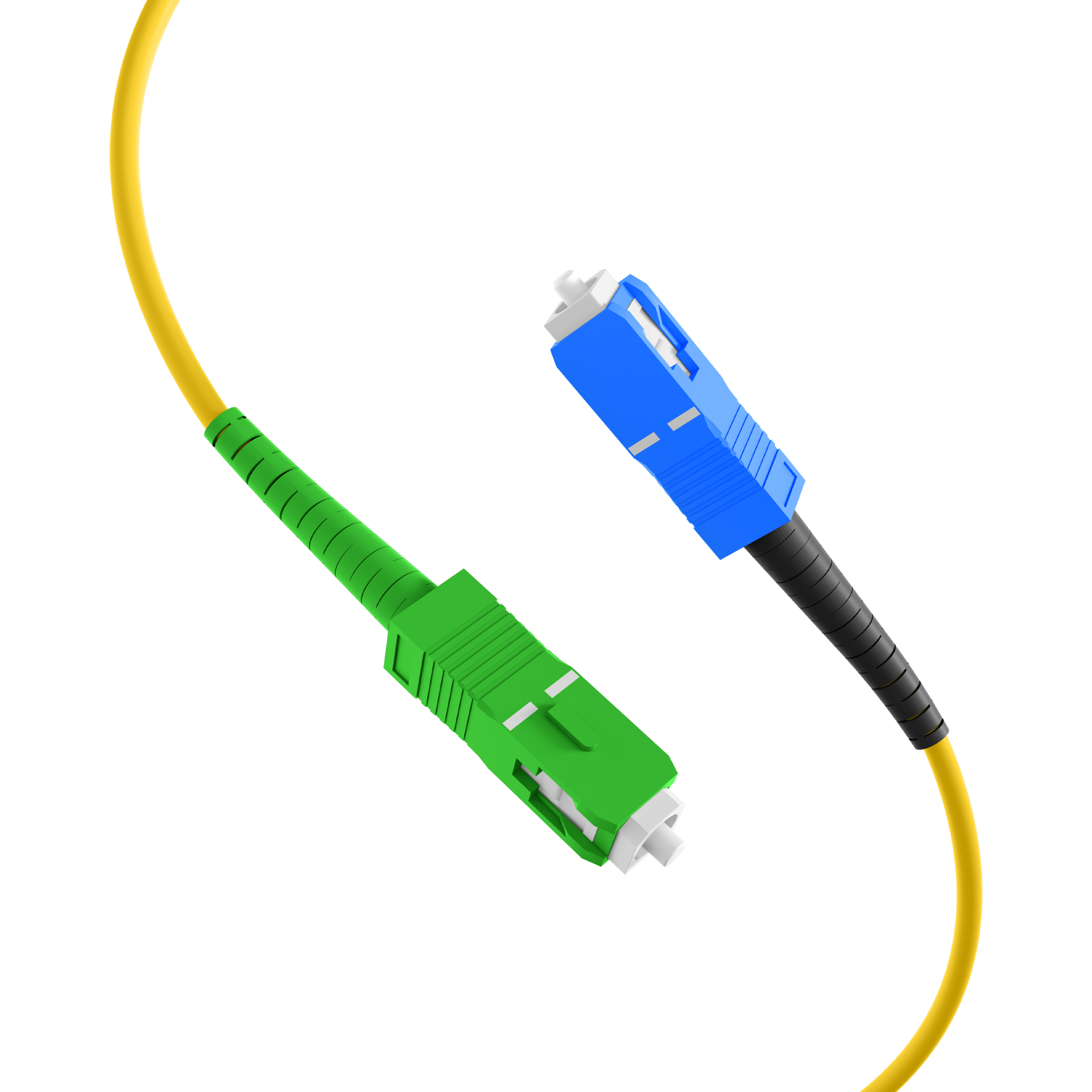 Simplex Patchkabel SC/APC-SC OS2 G657A2 0,5m LSZH 3mm gelb