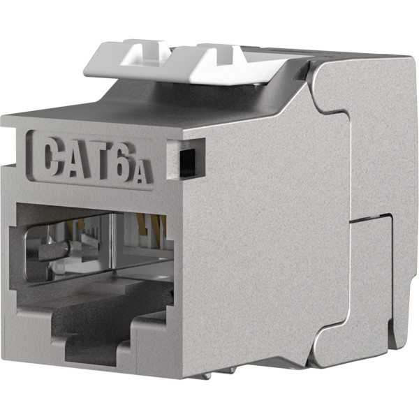 RJ45 Keystone-Modul CAT 6A E-20094 für hochwertige und schnelle Netzwerkverbindungen in strukturierten IT-Infrastrukturen RJ45 Keystone-Modul CAT 6A E-20094 für hochwertige und schnelle Netzwerkverbindungen in strukturierten IT-Infrastrukturen