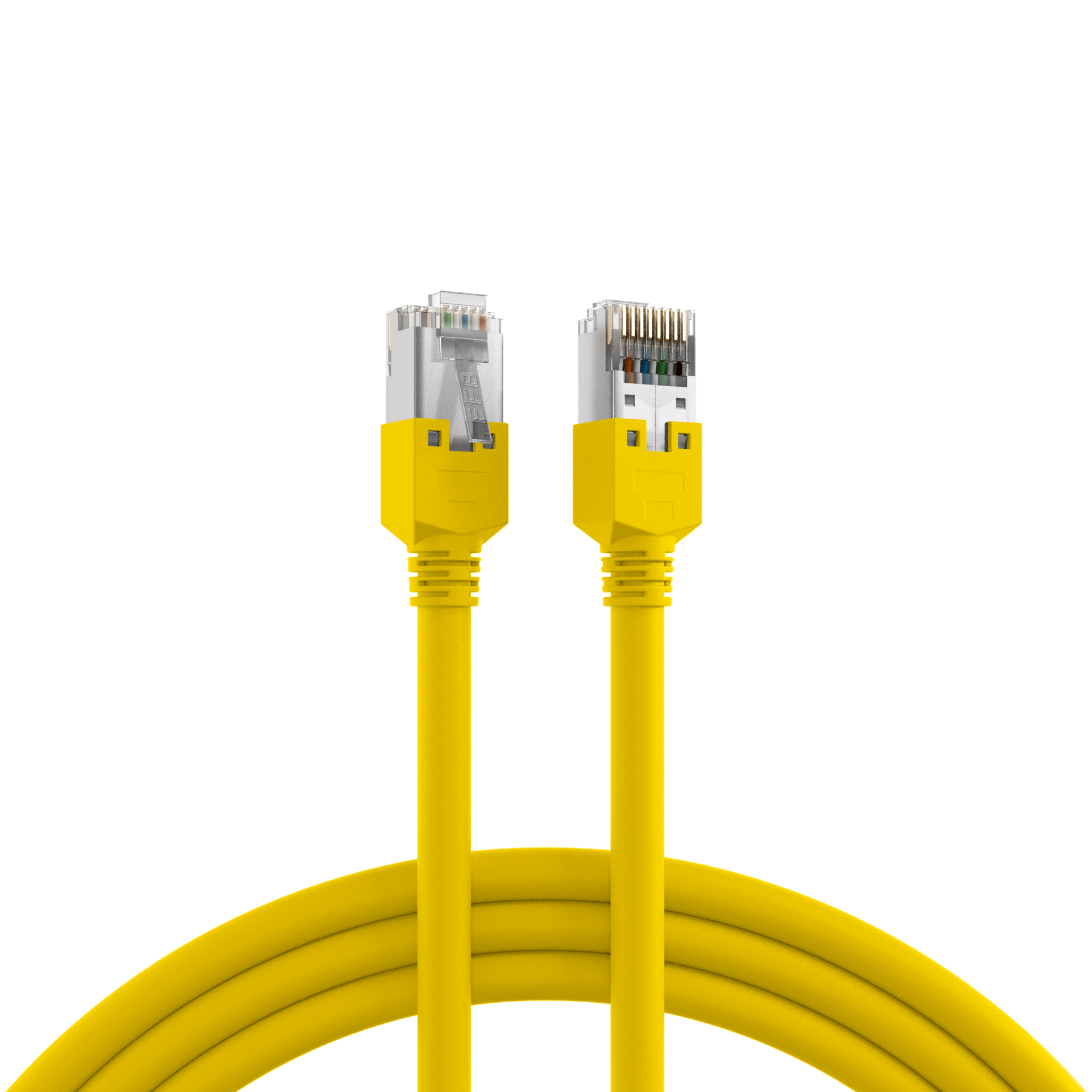 RJ45 Patch Cord Cat.5e SF/UTP LSZH Draka UC300 TM11 yellow 0,25m