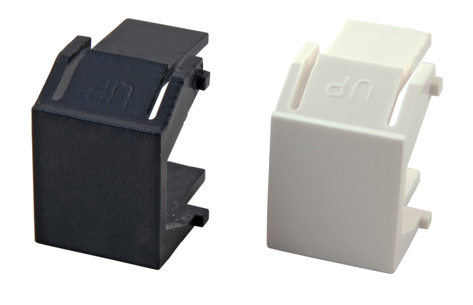 Blindeinsatz schwarz RAL9011, für Keystoneausbrüche, VPE 100
