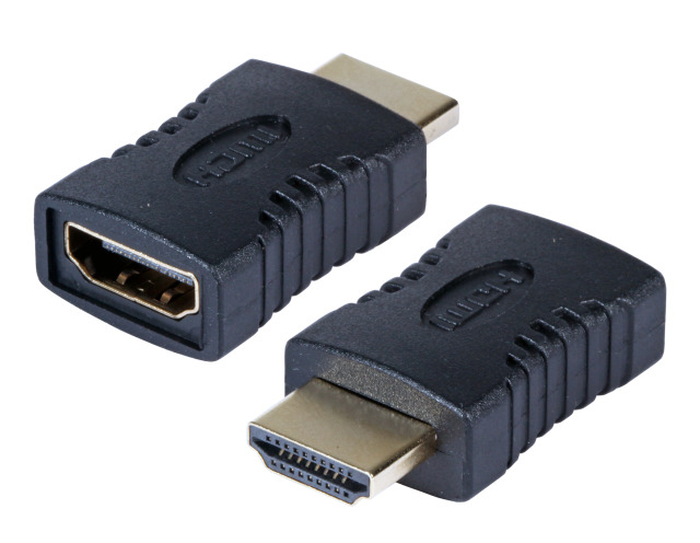 HDMI™ Adapter, 2x HDMI™-A, M-F, black