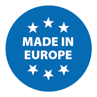 Icon mit Schriftzug „Made in Europe“ und Sternen – Symbol für europäische Produktion und hochwertige Qualitätsstandards bei EFB-Elektronik Icon mit Schriftzug „Made in Europe“ und Sternen – Symbol für europäische Produktion und hochwertige Qualitätsstandards bei EFB-Elektronik