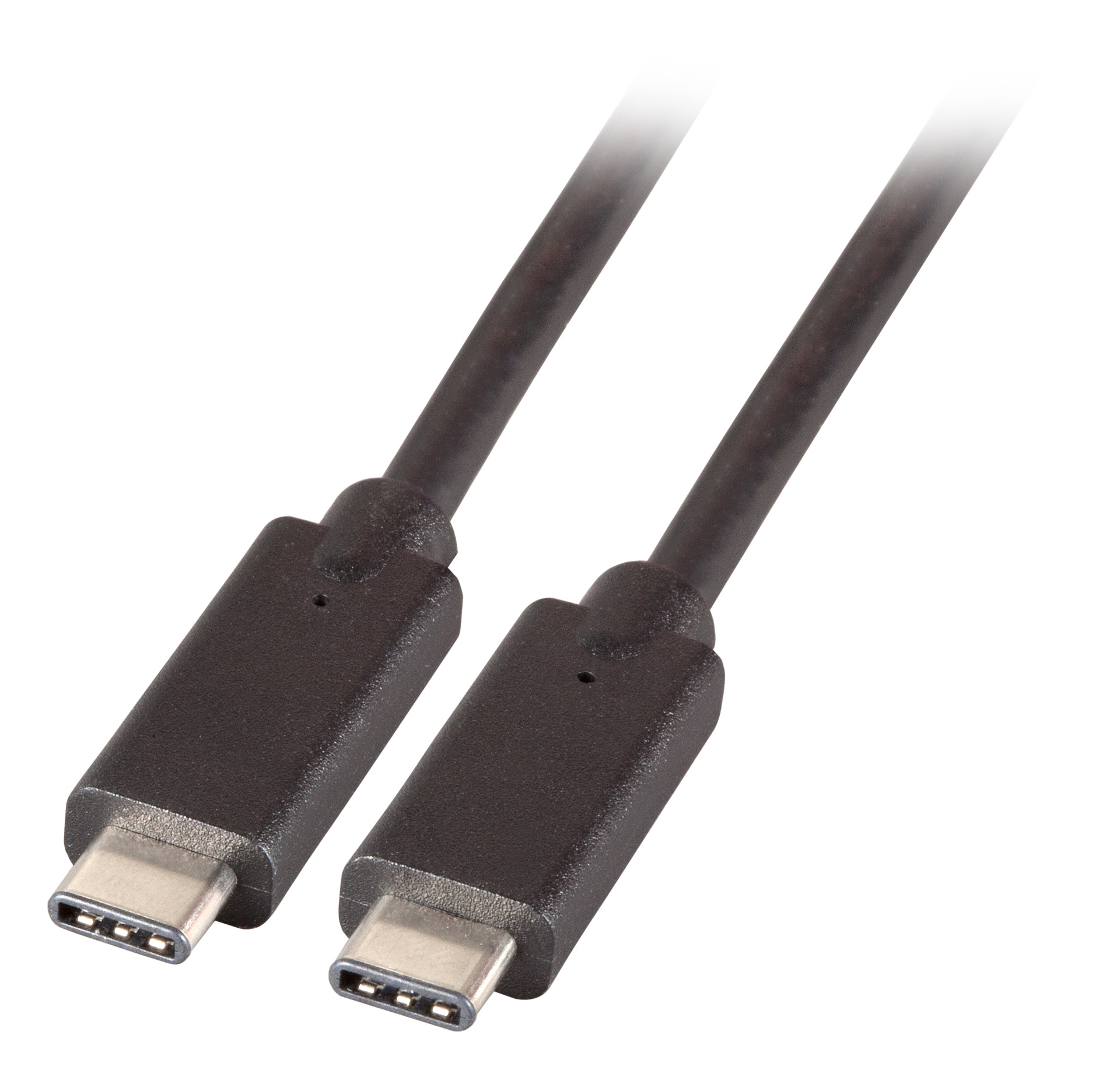 USB3.2 Gen.2x2 20Gbit 5A E-Mark Cable C-C, M-M, 0.5m, black