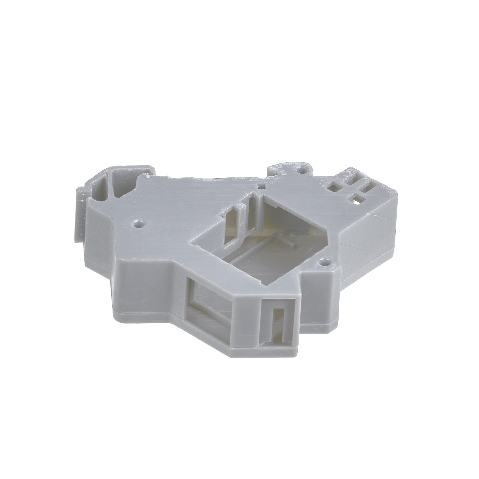 Keystone holder 1-Port, for DIN Rail in subdistribution, plastic