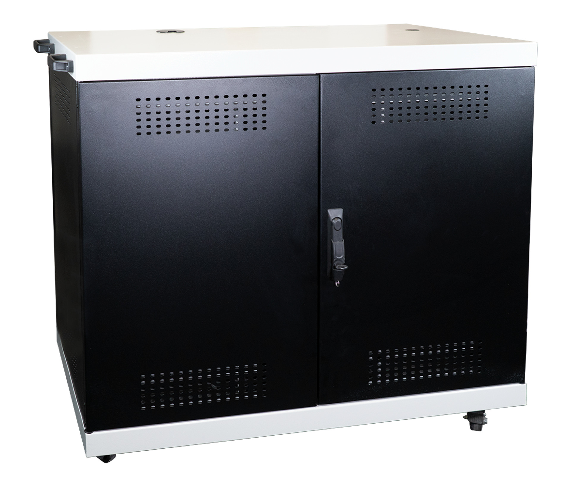 Tablet-/Laptop Cabinet, 33 Trays each 1U, HxWxD 1000x1000x550 mm