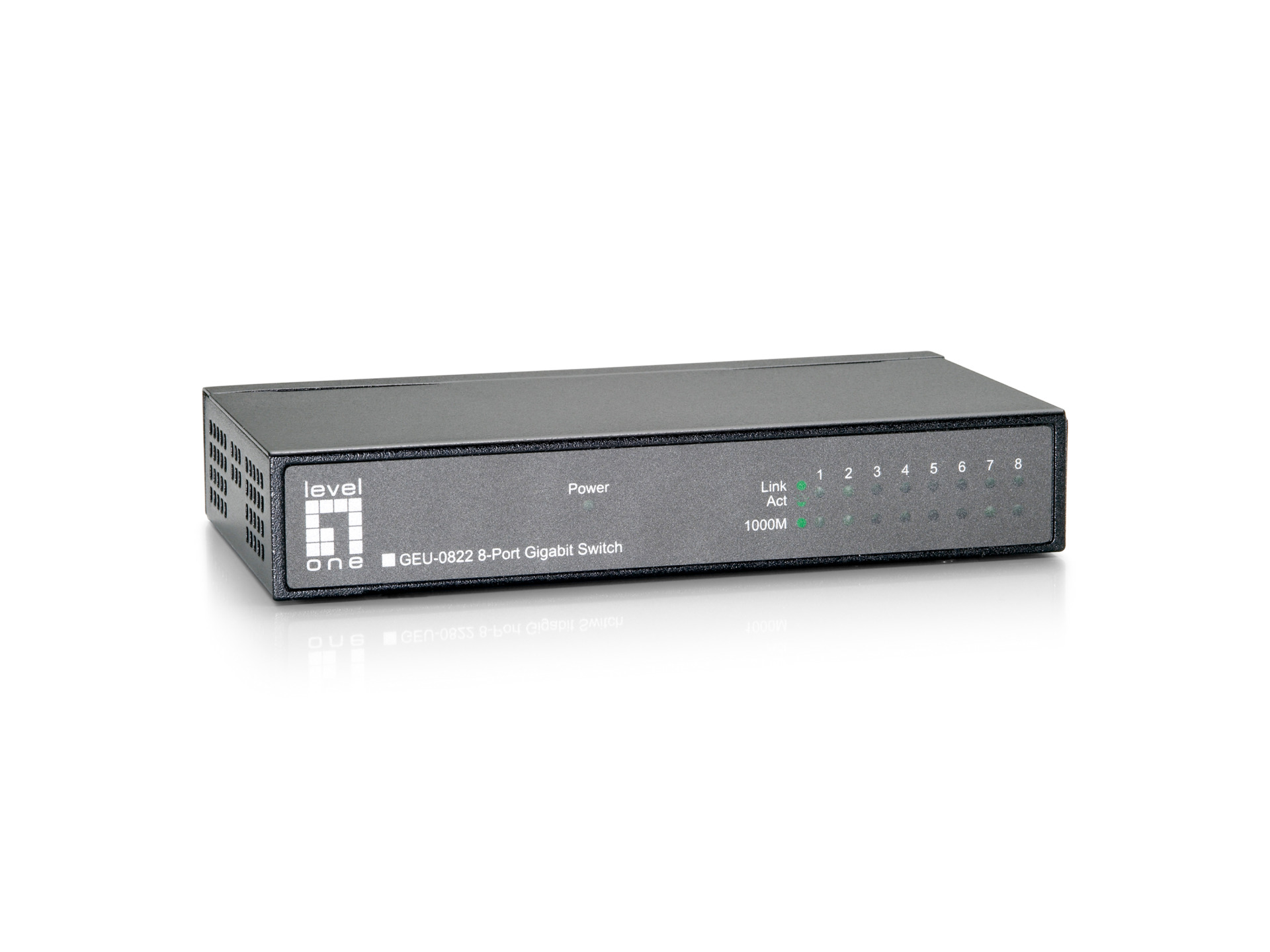 8-Port Gigabit Ethernet Switch, 8 x 10/100/1000Mbps