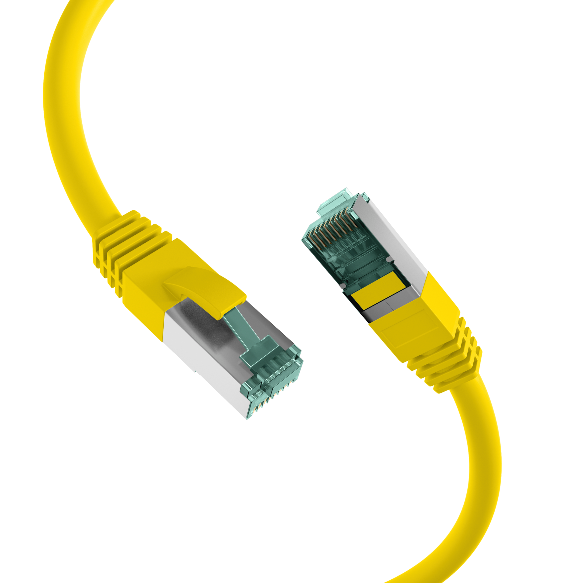 RJ45 Patch Cord Cat.6A S/FTP LSZH yellow 1m