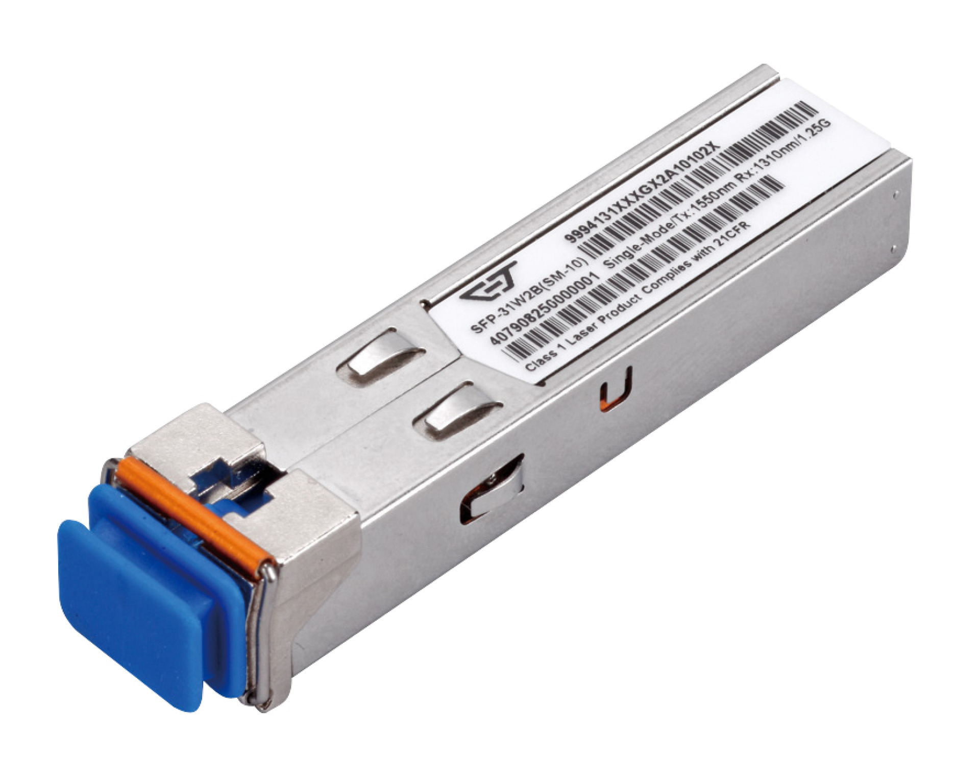 SFP 100/1000Mbps Dual Rate,WDM, LC, 10km, TX1310/RX1550nm, 0° to 70°C