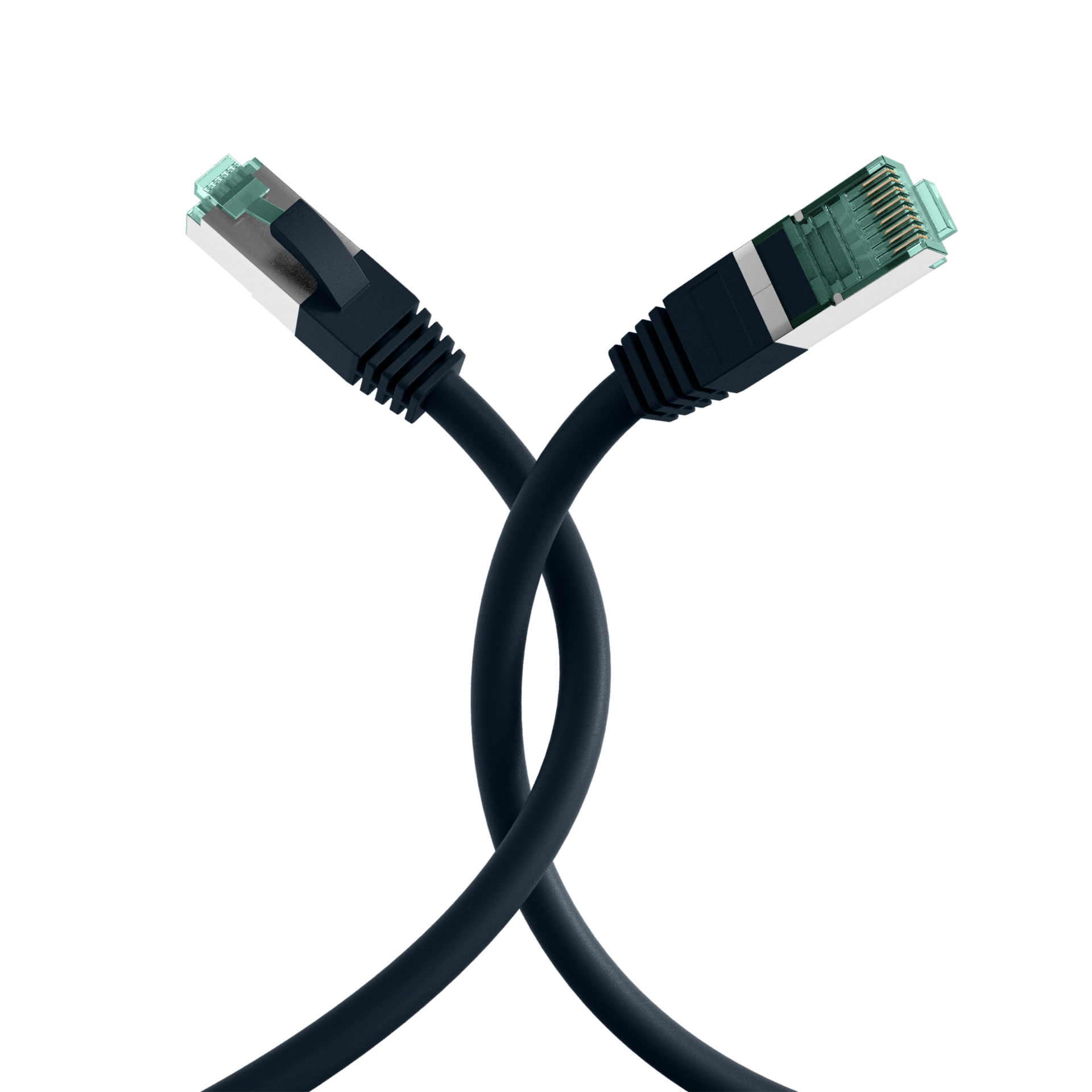 RJ45 Patch Cord Cat.6A S/FTP LSZH black 10m