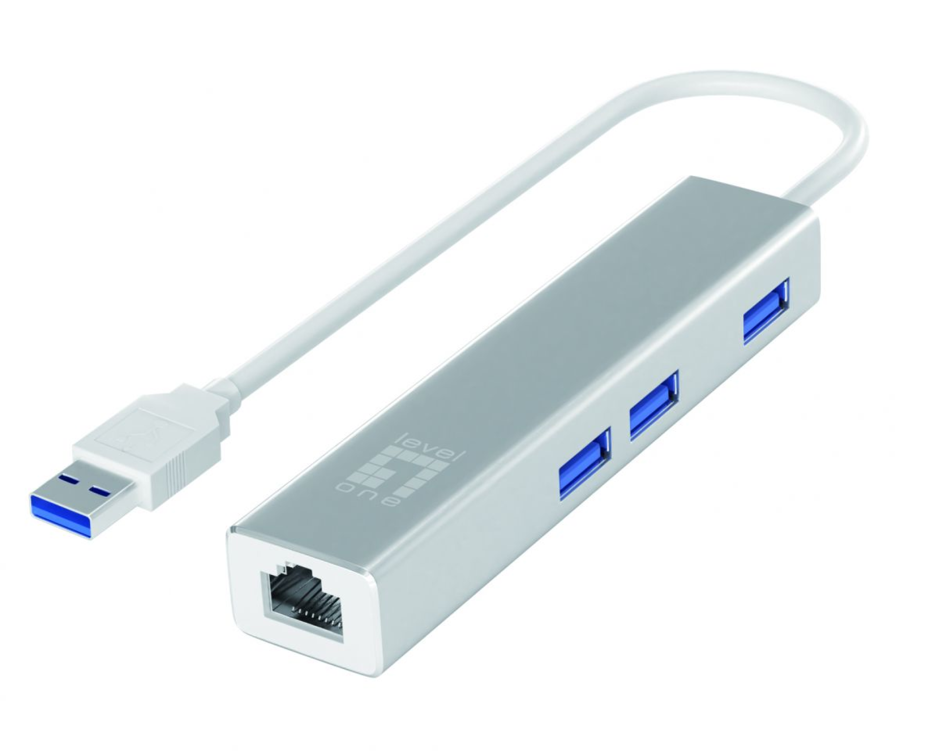 Gigabit USB network adapter with USB hub