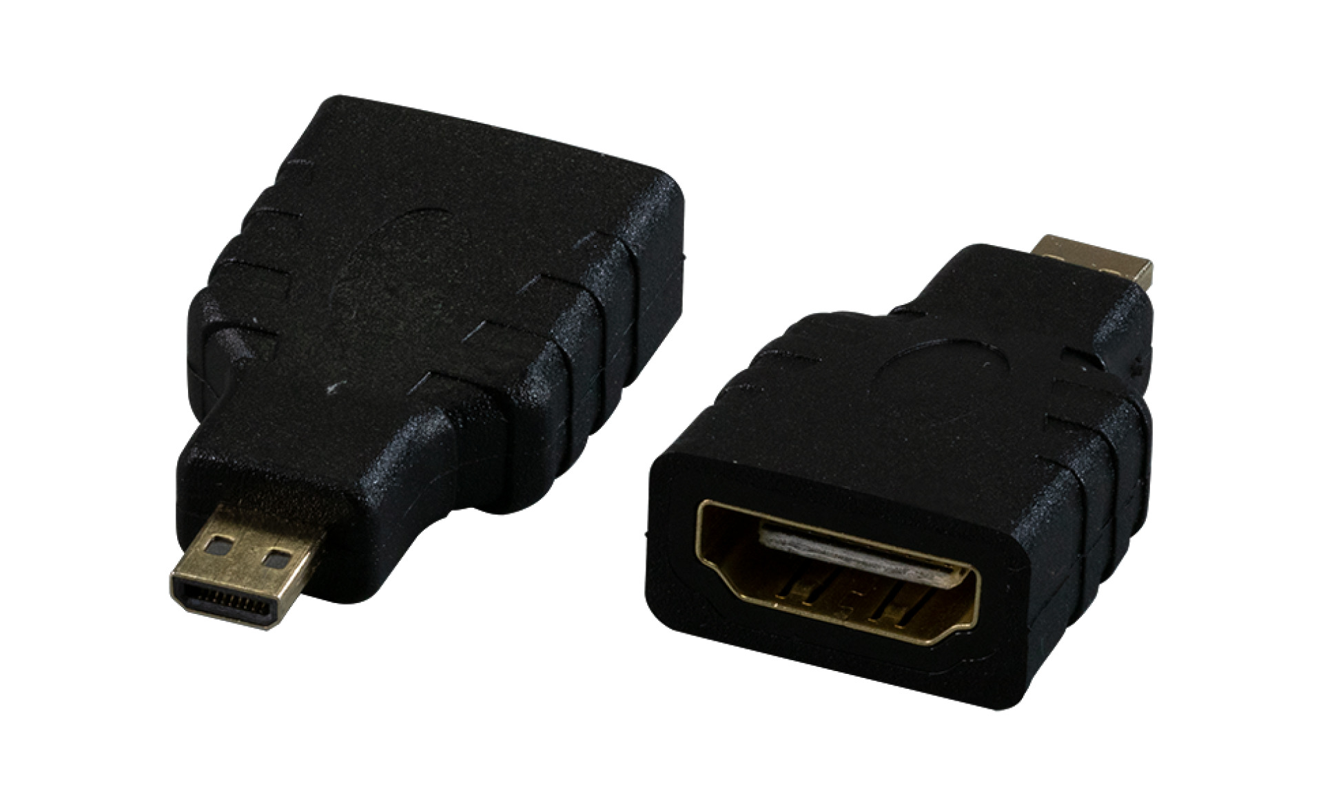HDMI™ Adapter, HDMI™ -A auf HDMI™-D Micro, Bu.-St., schwarz