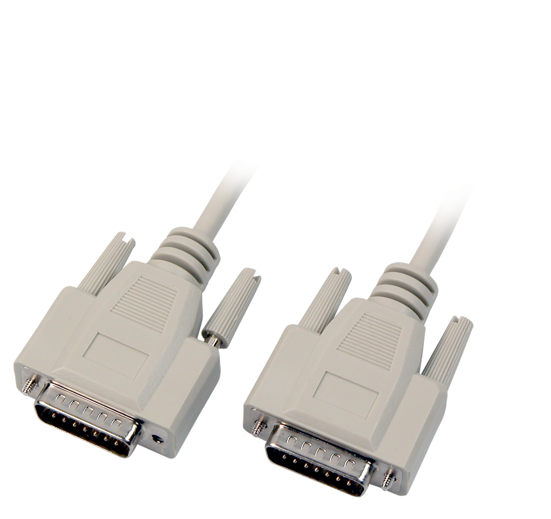 Datacable serial 1:1, 2x DSub 15, M-M, 3,0m, beige