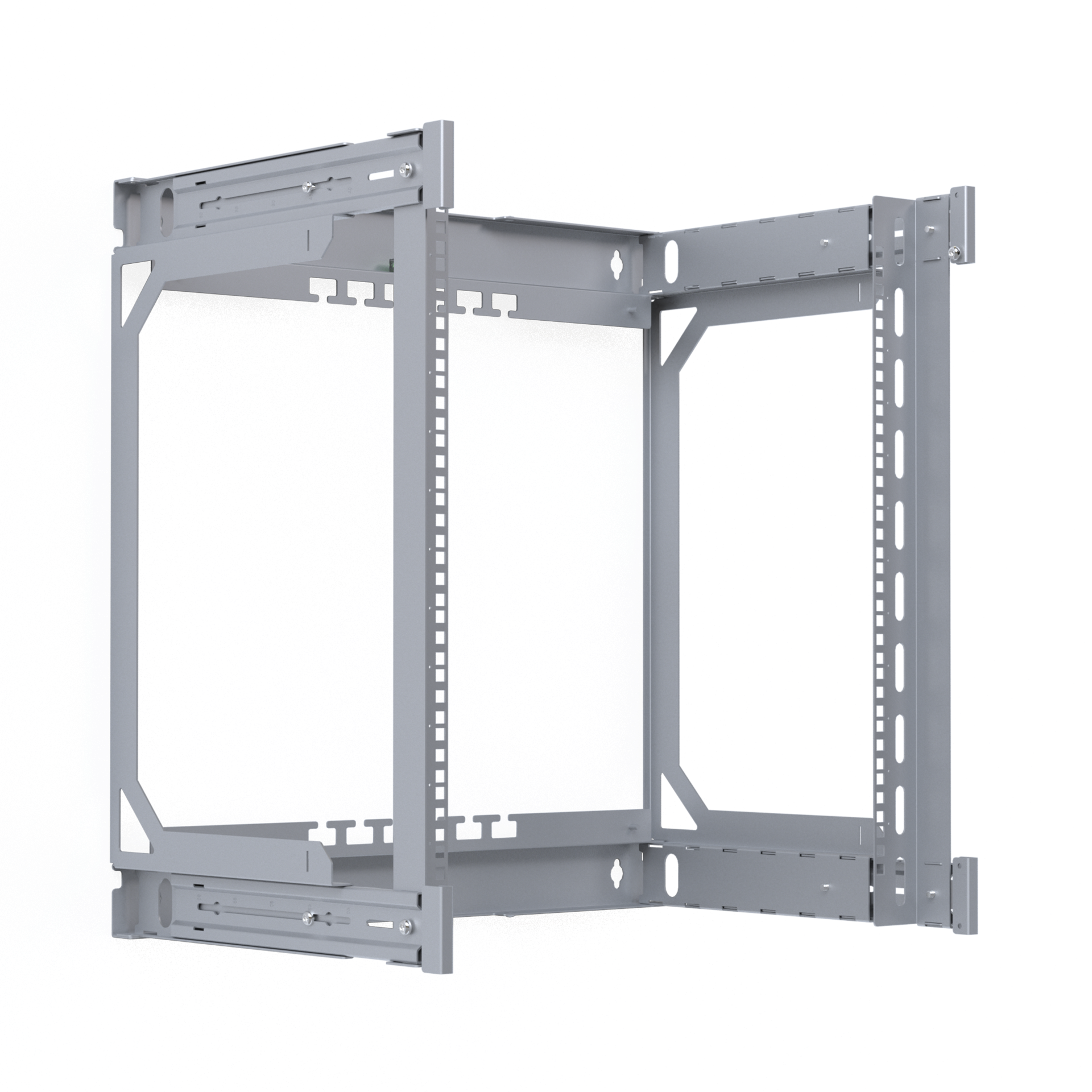 Backframe for Wall X-Rack 400-600mm 12U 600x600mm El-galvinized 1/3
