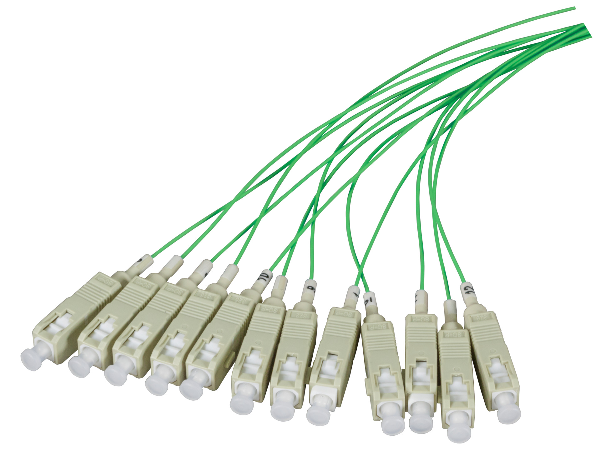 Faserpigtail SC 50/125µ OM5, lime green, 2m