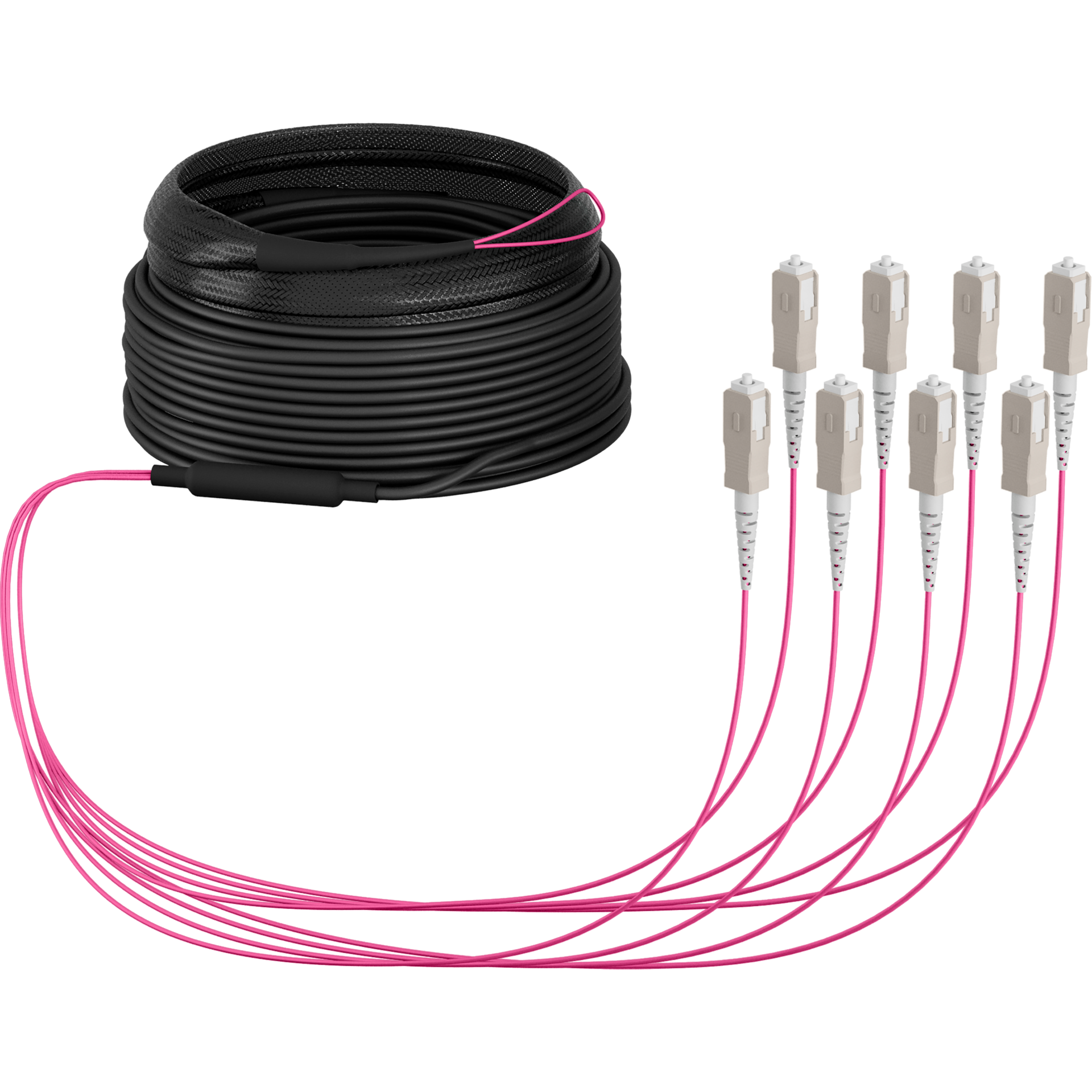 Trunk cable U-DQ(ZN)BH OM4 8G (1x8) SC-SC,40m Dca LSZH