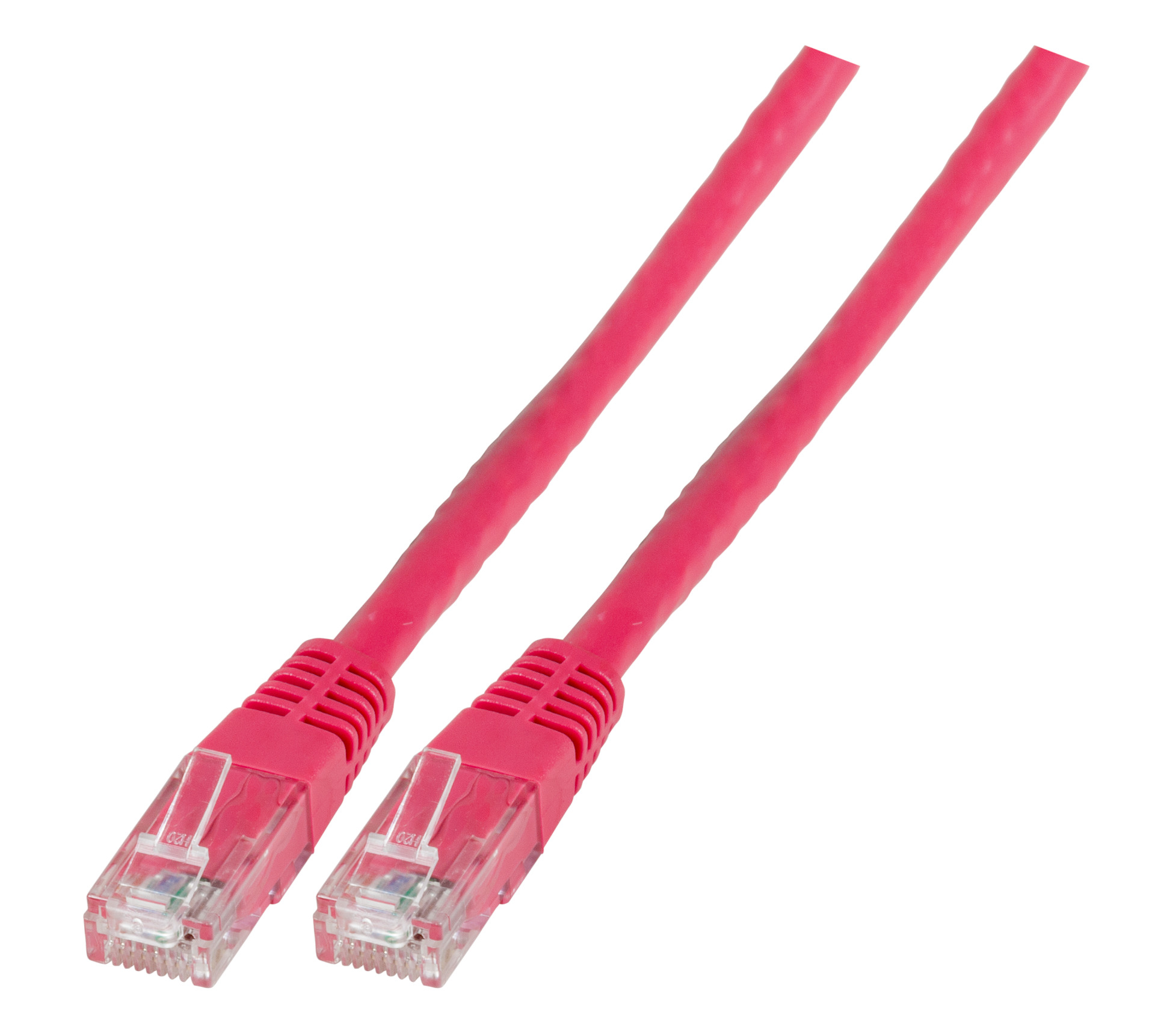 RJ45 Patchkabel U/UTP, Cat.6, PVC, CCA, 1m, magenta