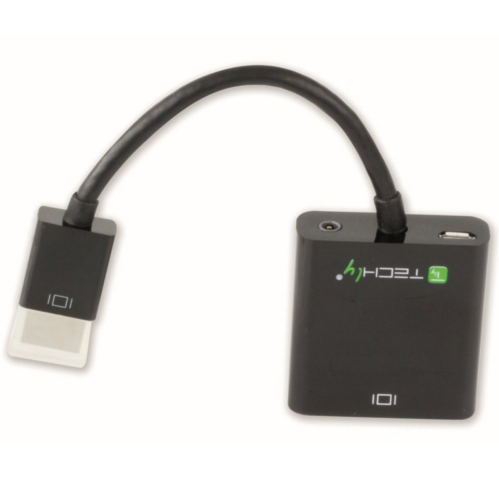 Cable Adapter Converter HDMI to VGA with Micro USB and Audio