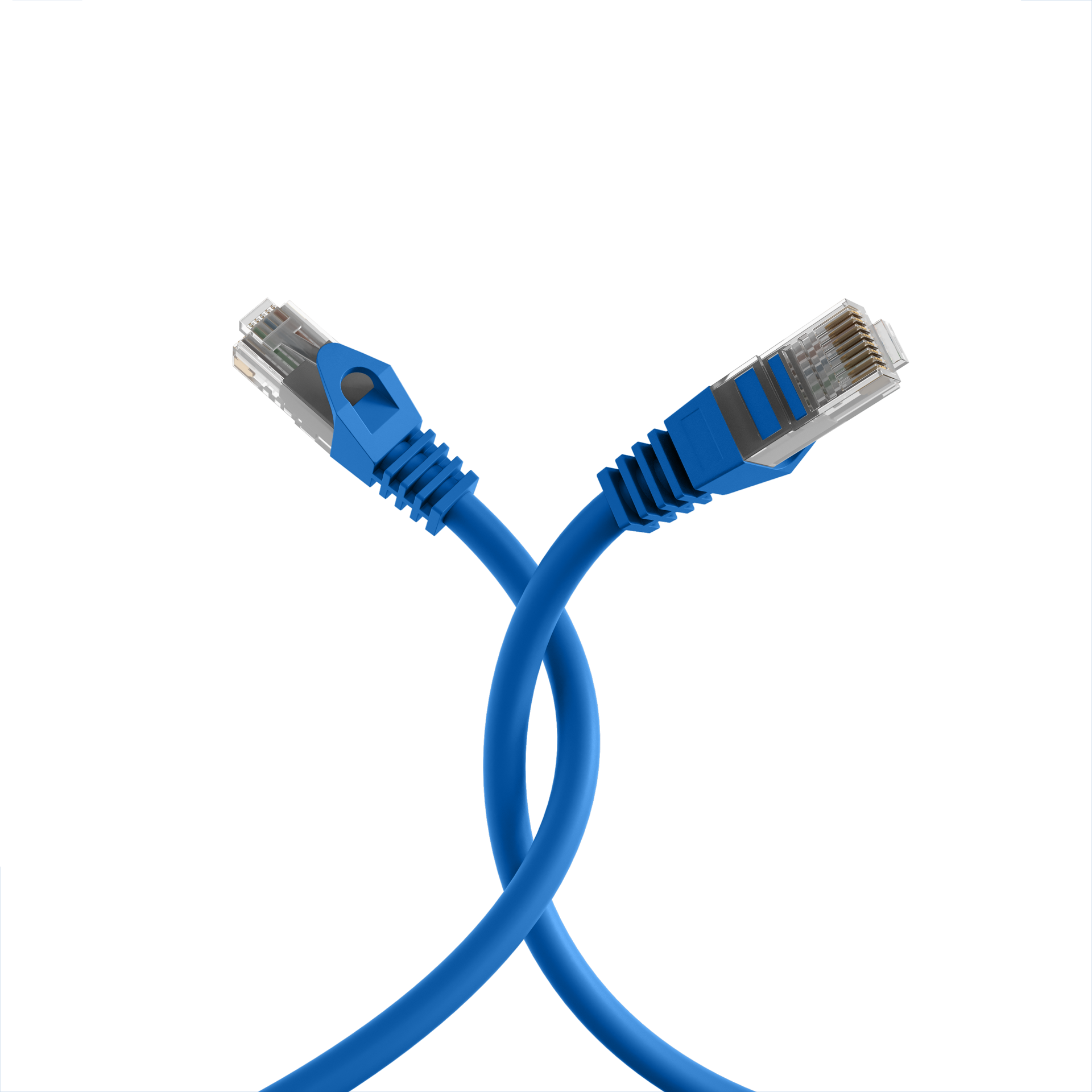 RJ45 Patchkabel Cat.5e U/UTP LSZH  CCA AWG24/7 blau 7,5m
