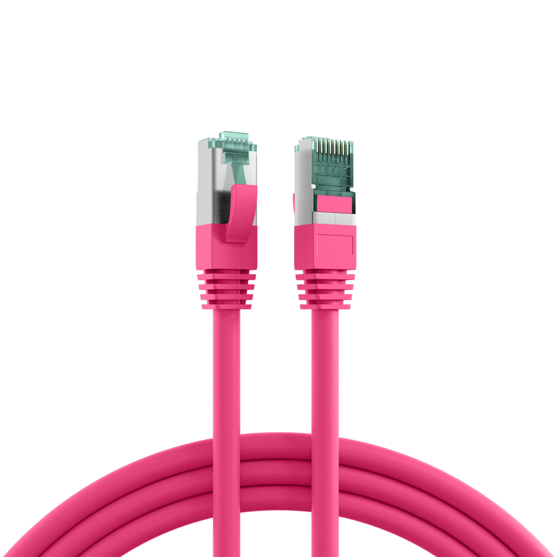 RJ45 Patchkabel Cat.6A S/FTP LSZH  magenta 3m