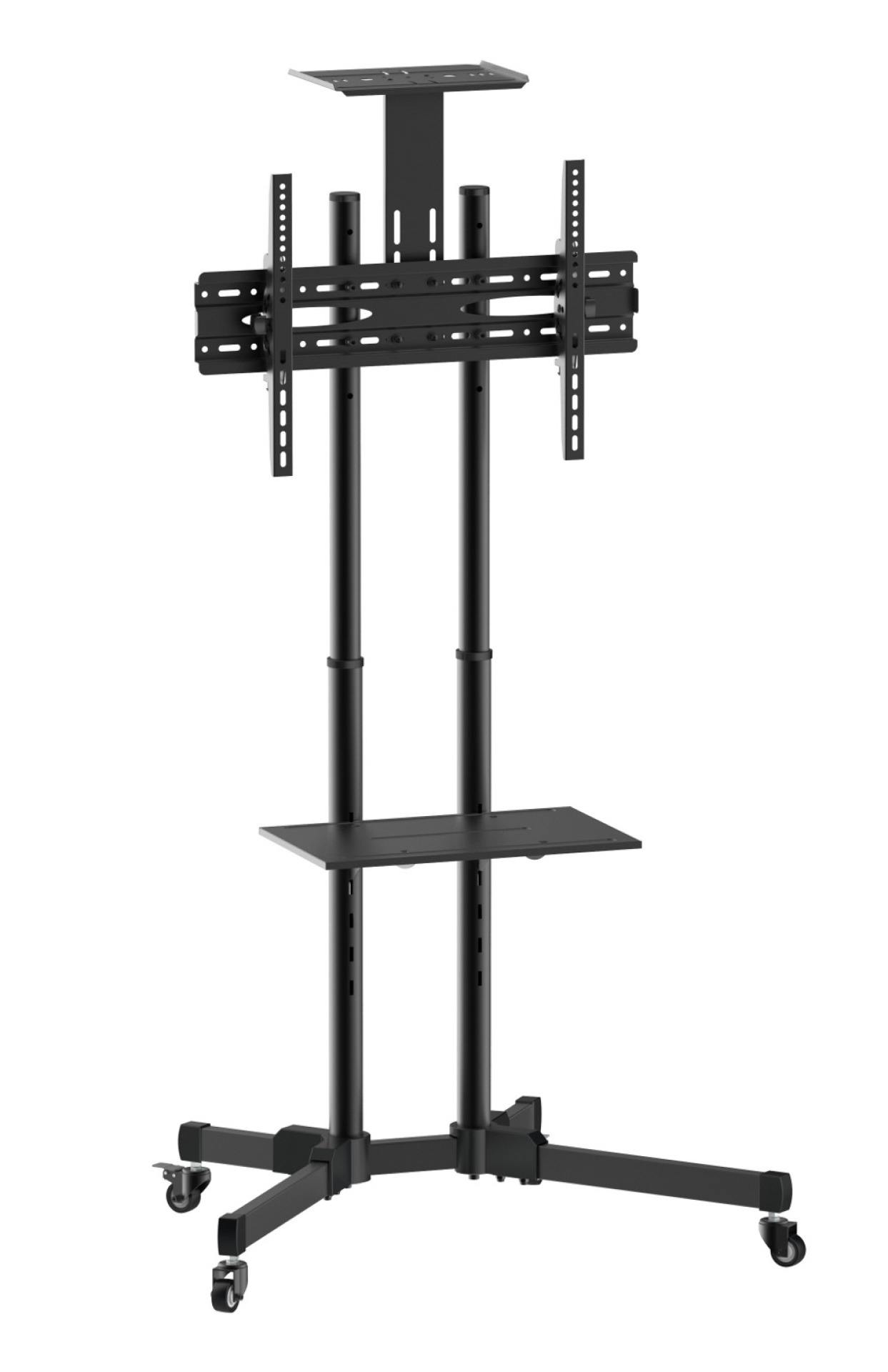 Trolley floor support for LCD LED TV 37-70", with two shelf